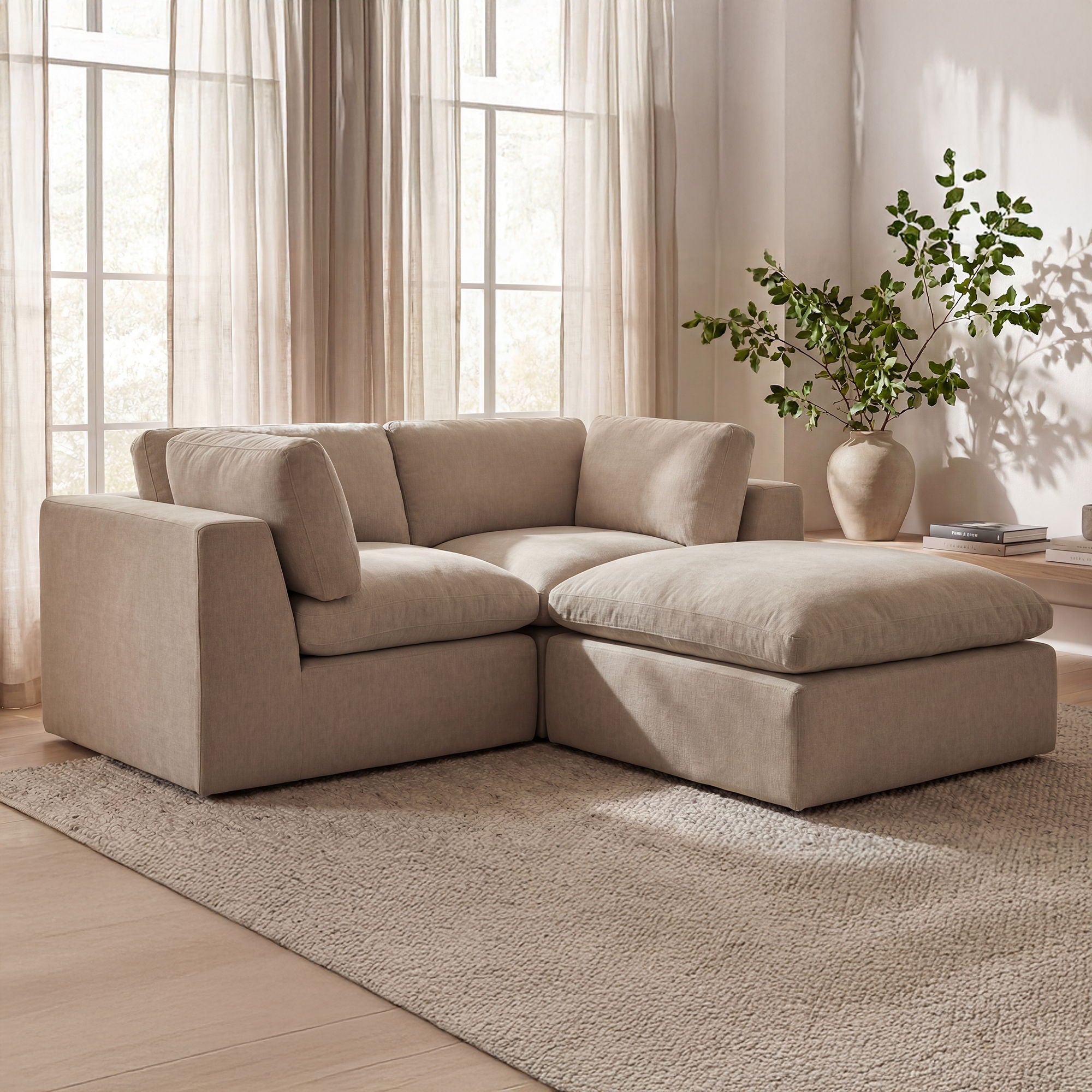Cates - Ottoman - Pebble