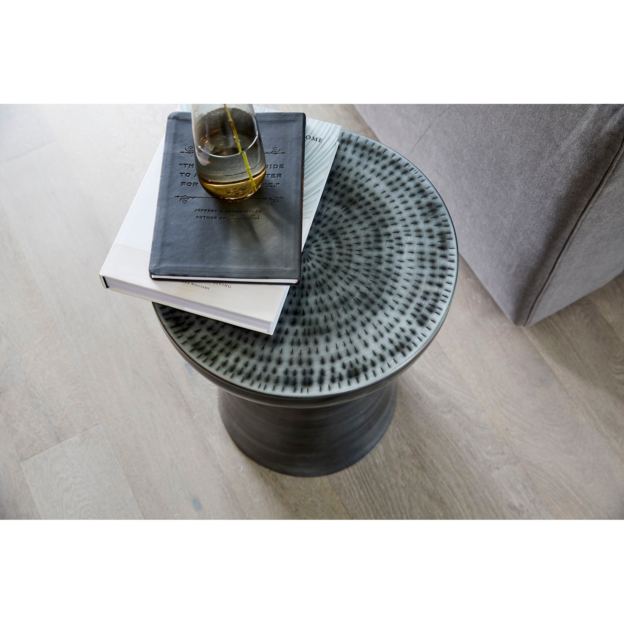Arthur - Accent Table - Antique Zinc