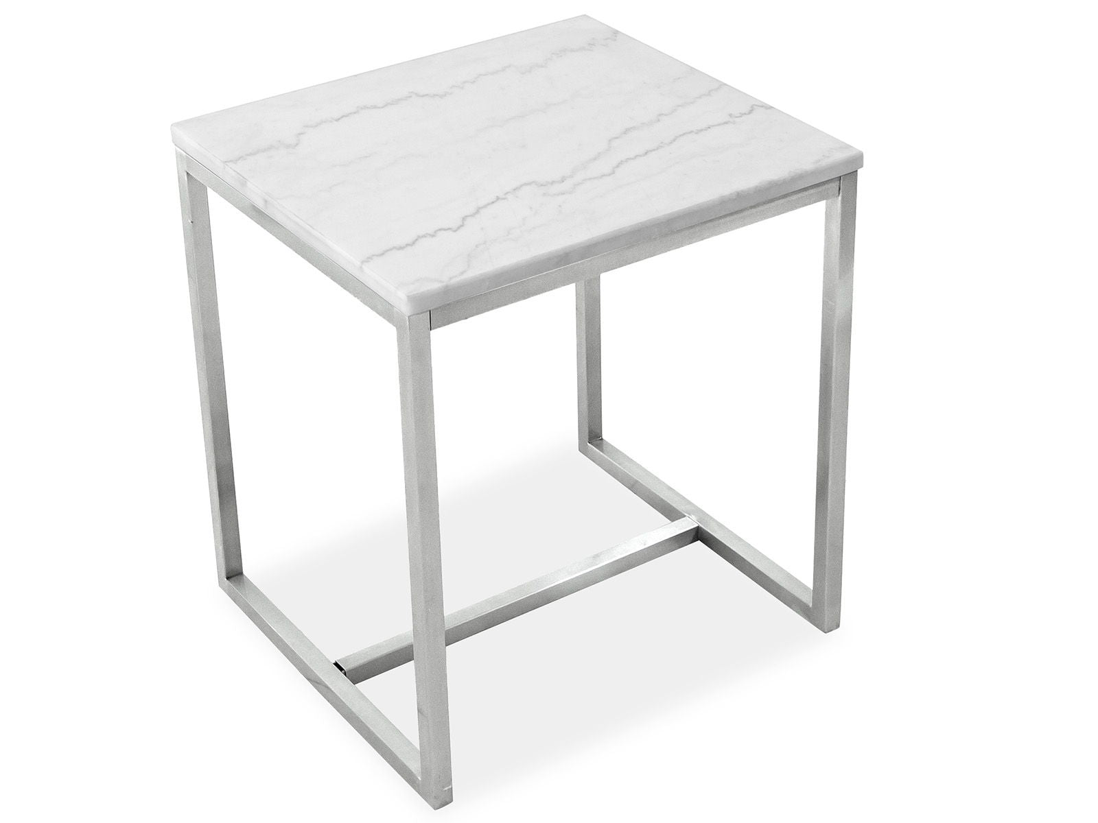 Esme - Rectangular End Table - White