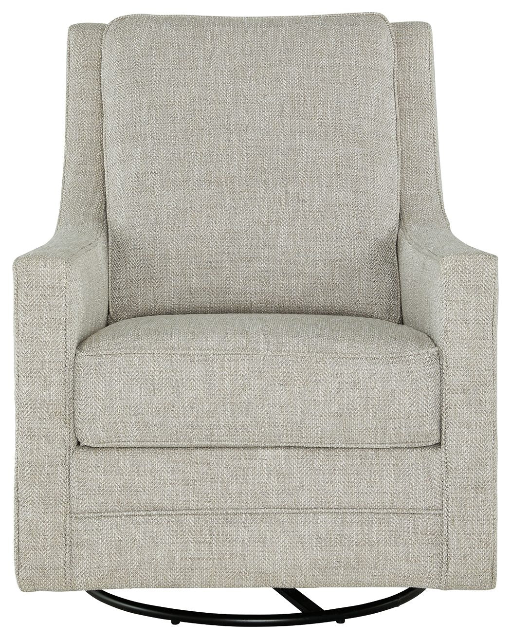 Kambria - Swivel Glider Accent Chair - Fabric - Fog