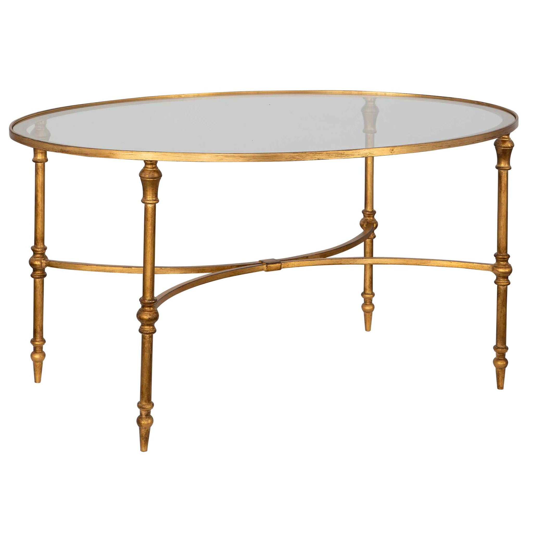 Vitya - Glass Coffee Table - Gold