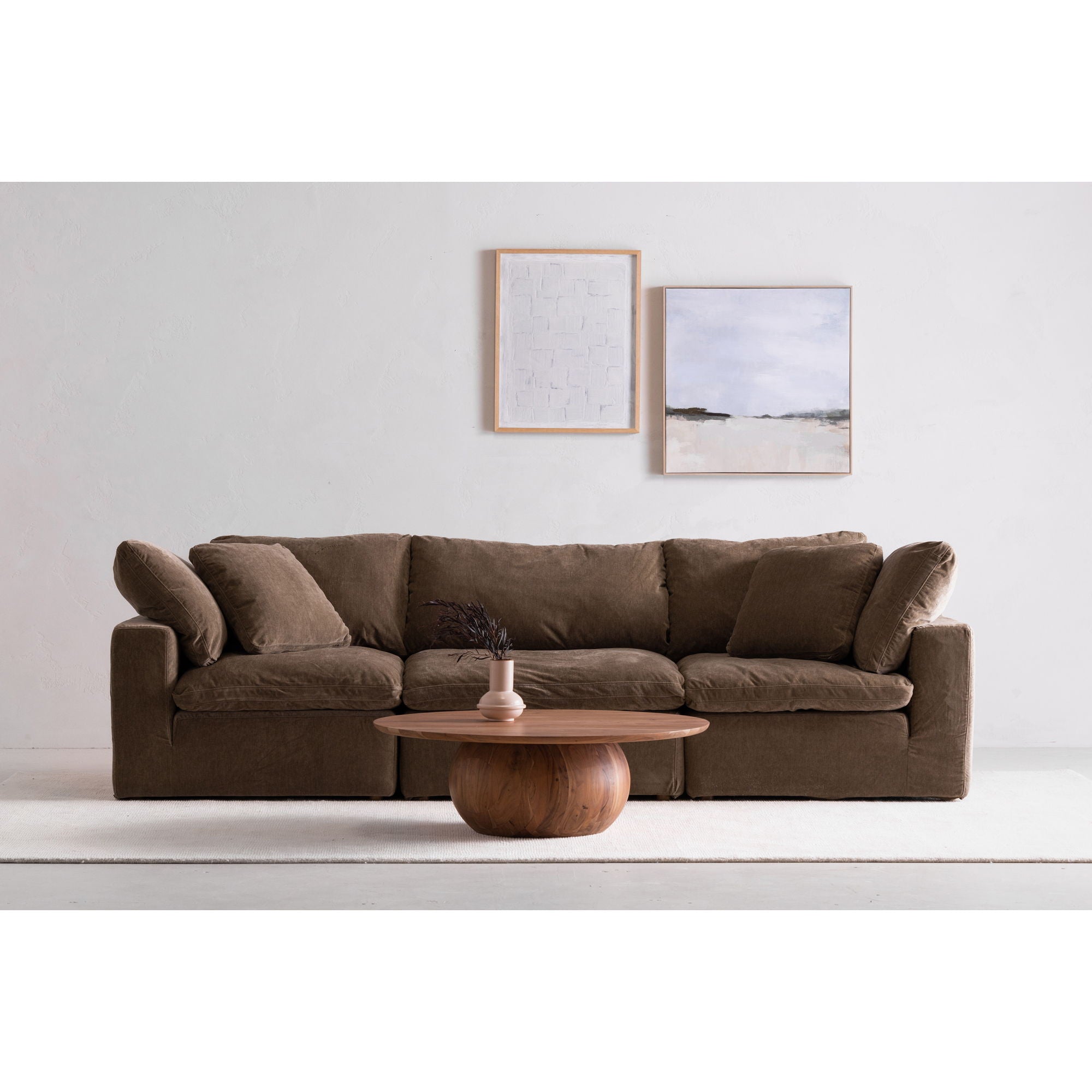 Terra - Modular Sofa Performance Fabric - Desert Sage