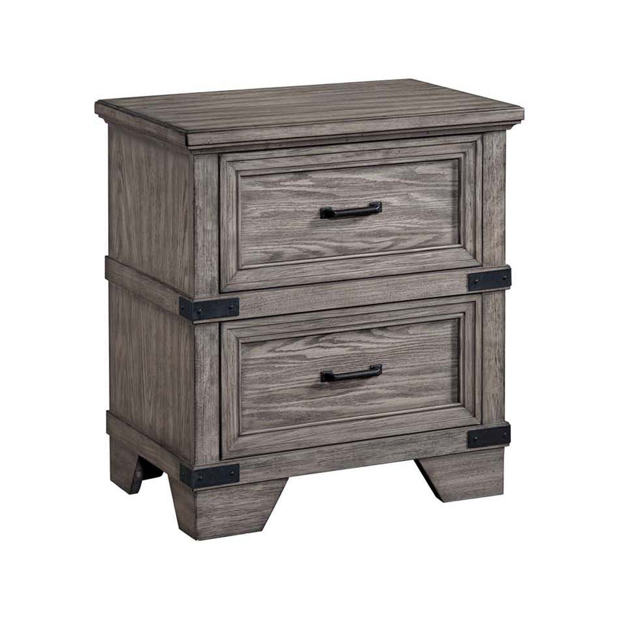 Forge - Nightstand - Brushed Steel