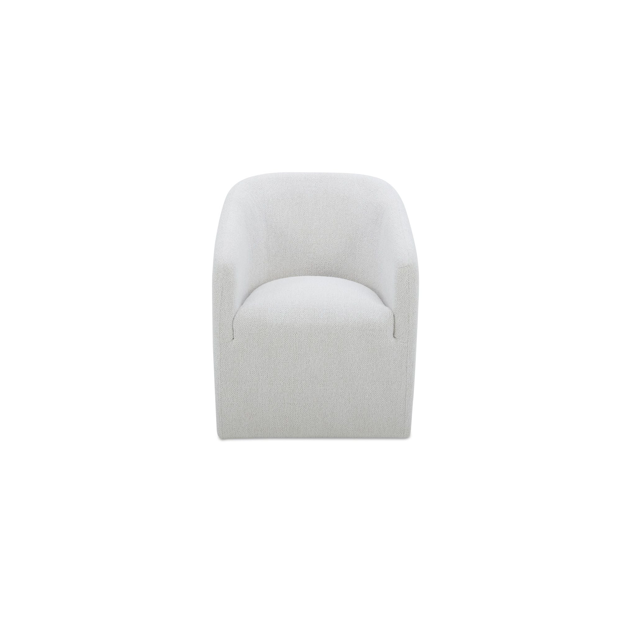 Sandy - Rolling Dining Chair - Off White