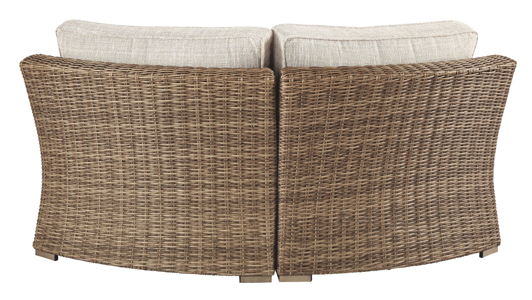 Beachcroft - Curved Corner Chair w/Cushion - Beige