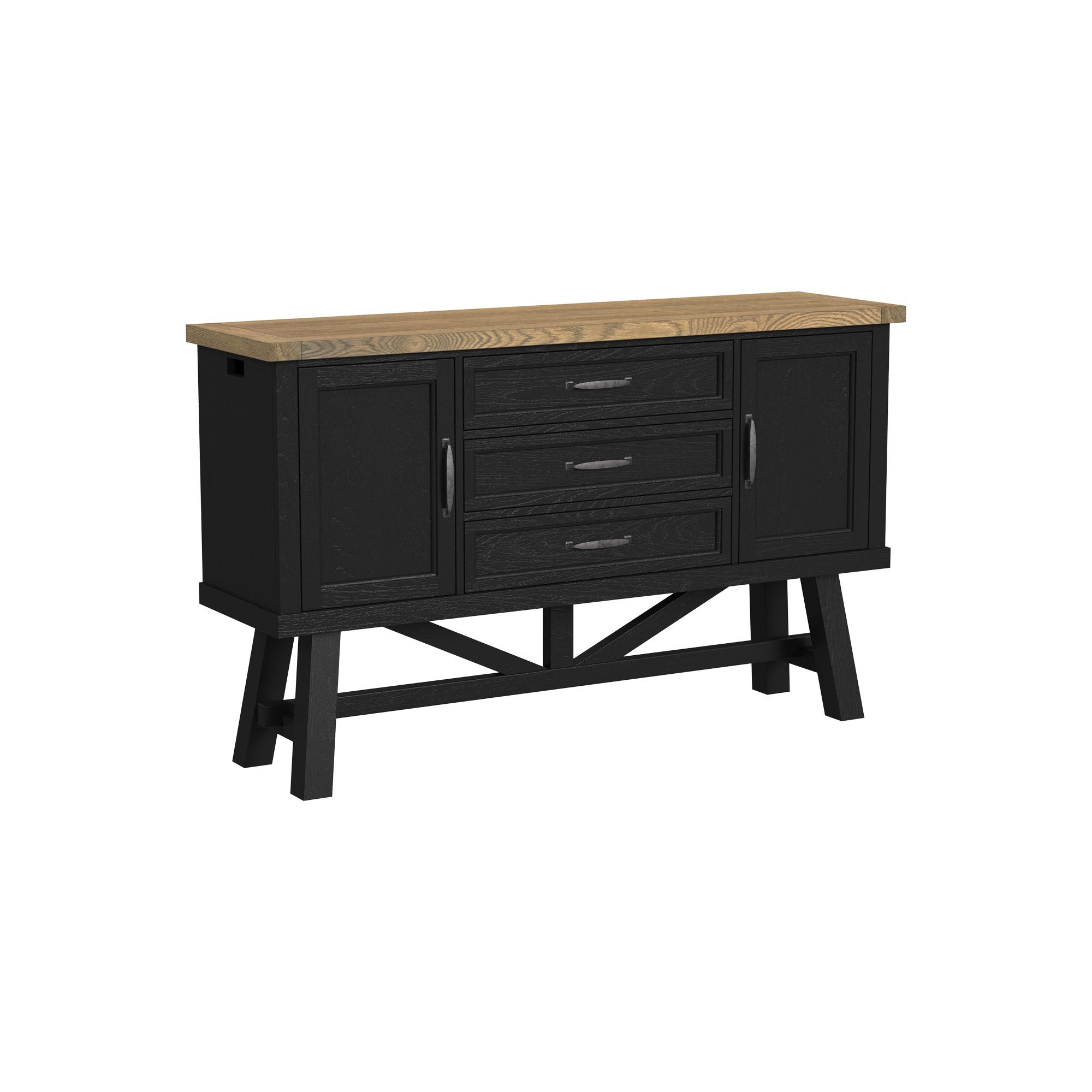 Hendricks - Server - Rustic Wheat / Raven