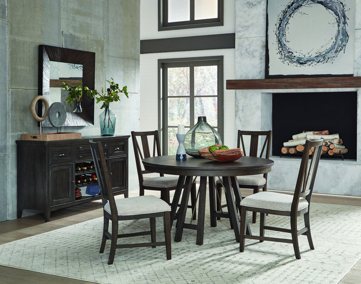 Westley Falls - Round Dining Table - Graphite