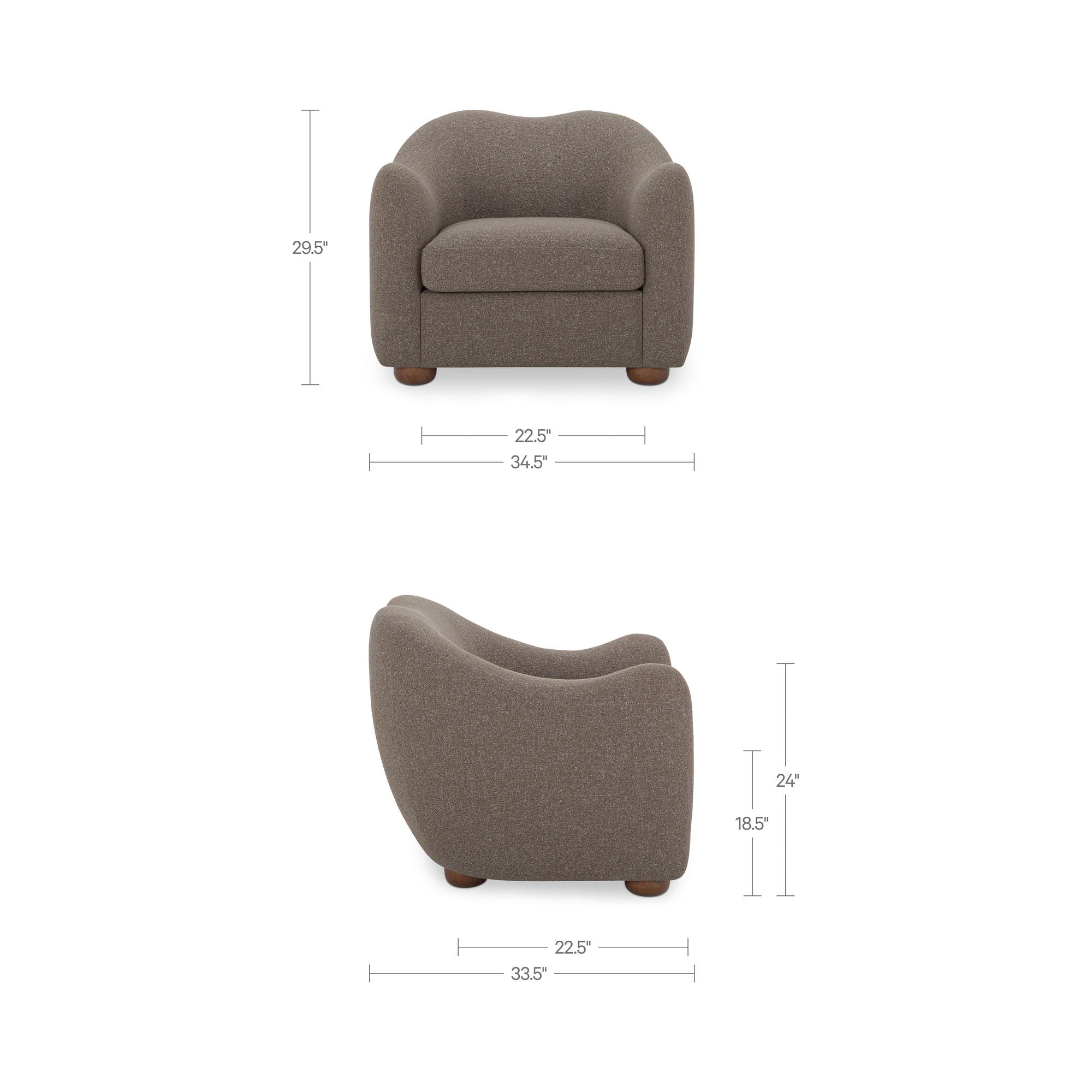 Bria - Accent Chair - Brown