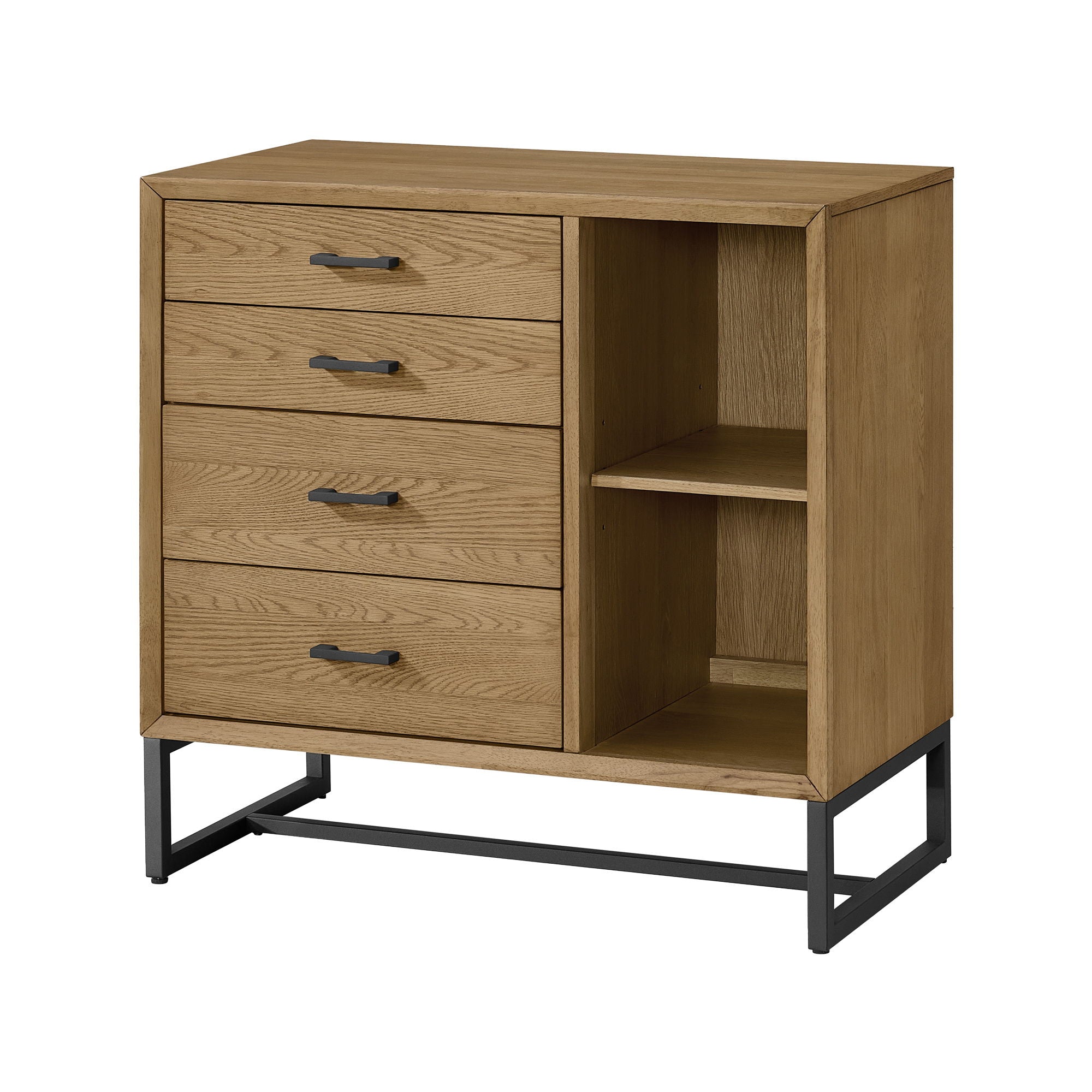 Newport - Drawer Chest / Bookcase - Natural Oak