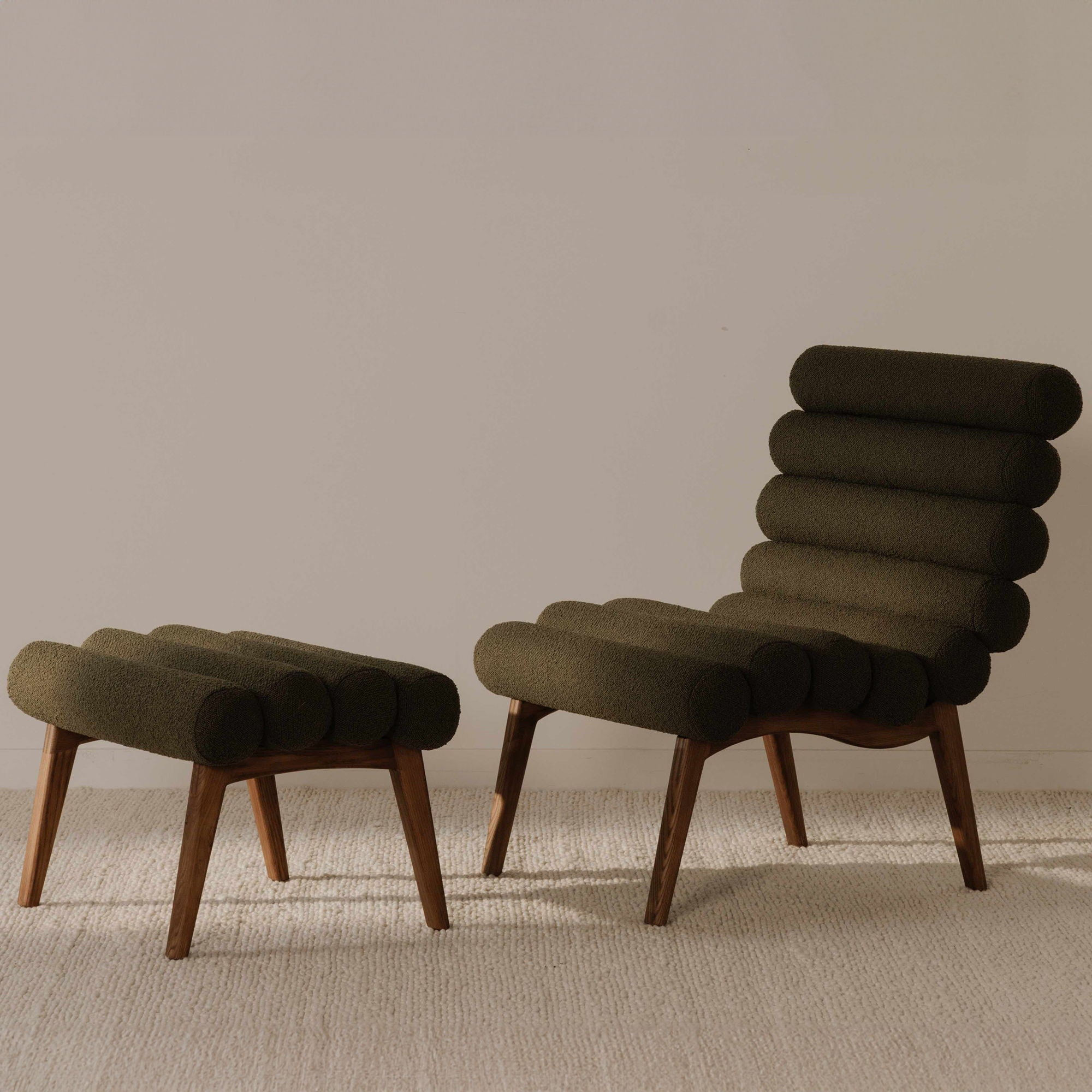 Arlo - Performance Fabric Accent Chair - Dark Green