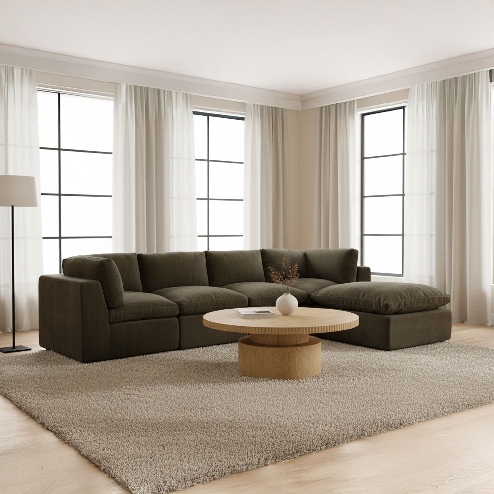 Cates - Modular Sofa - Dark Green