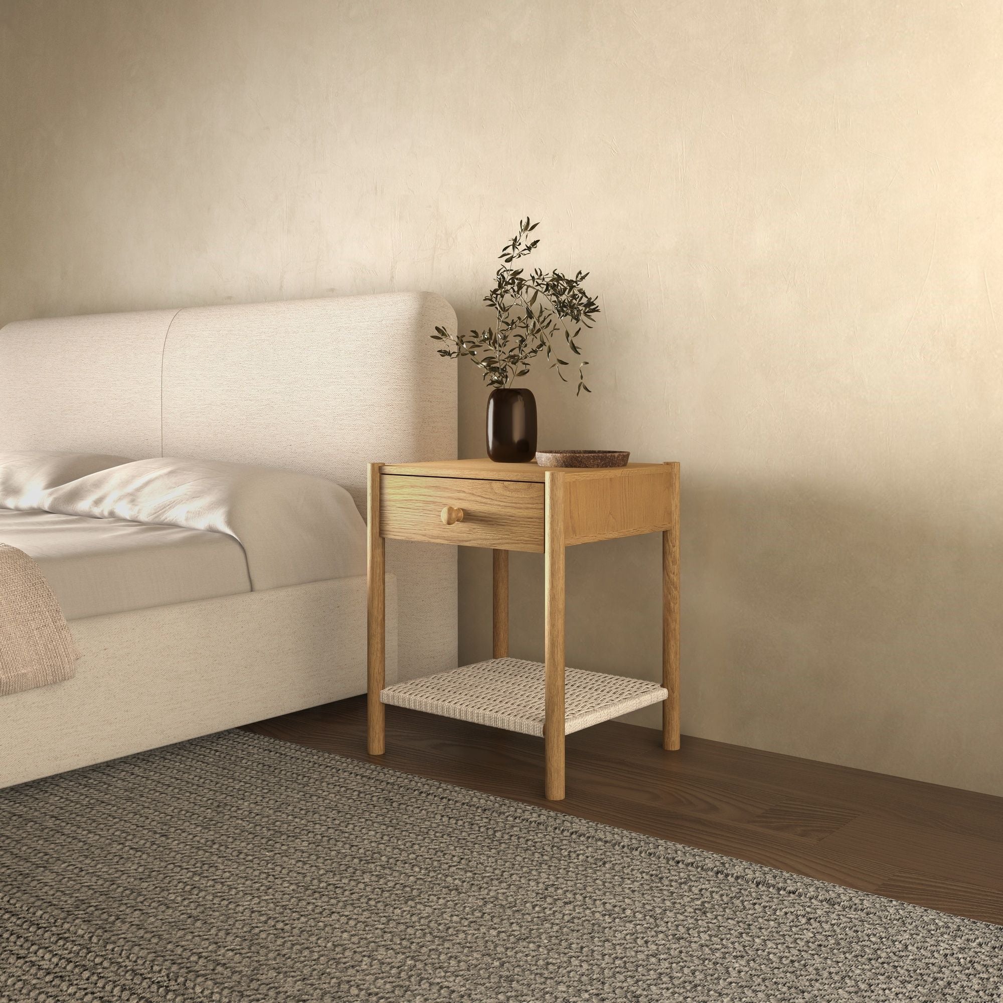 Millie - Accent Nightstand - Light Brown