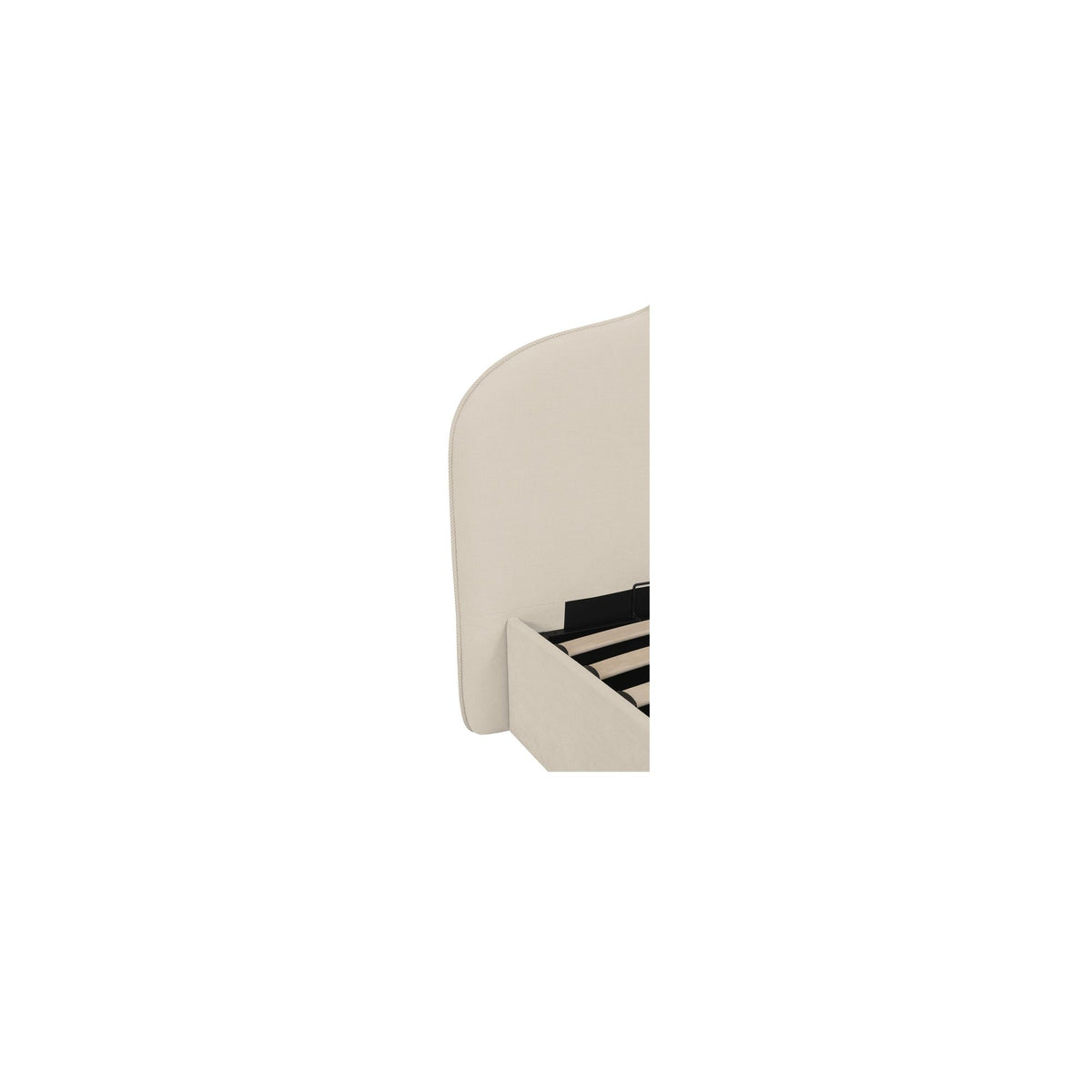 Maggie - King Storage Bed - Cream
