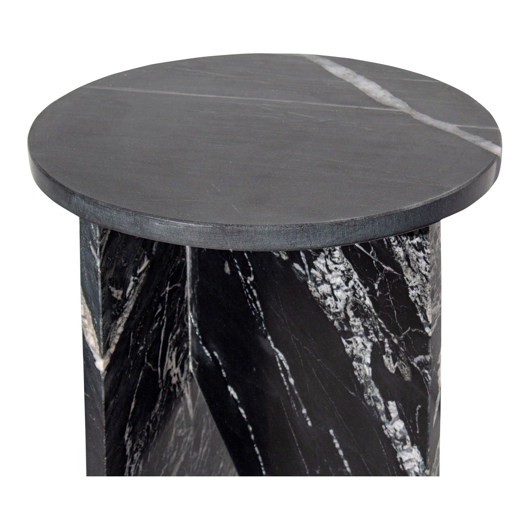 Grace - Marble Accent Table - Black