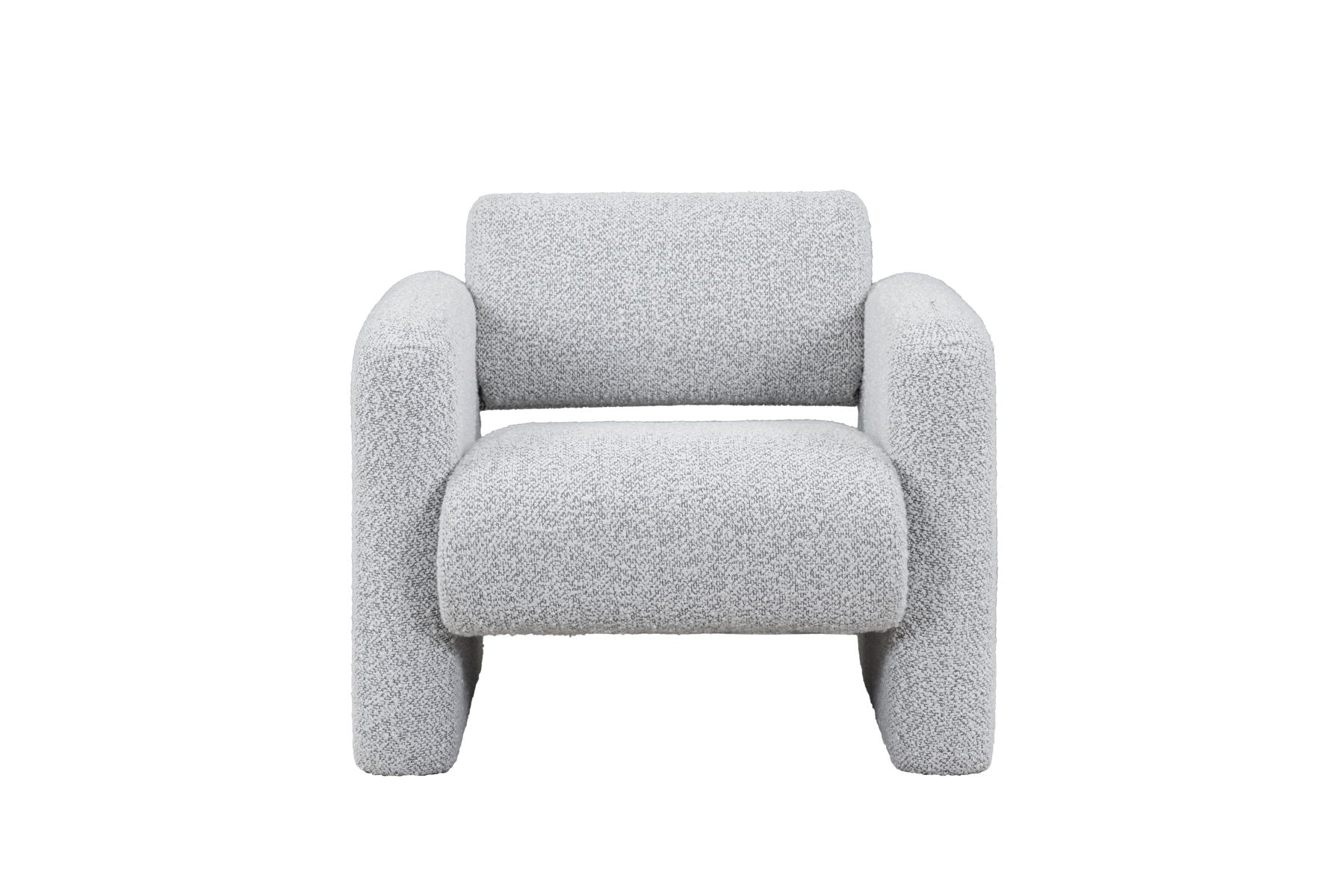 Marcel - Boucle Accent Chair - Mercury Gray
