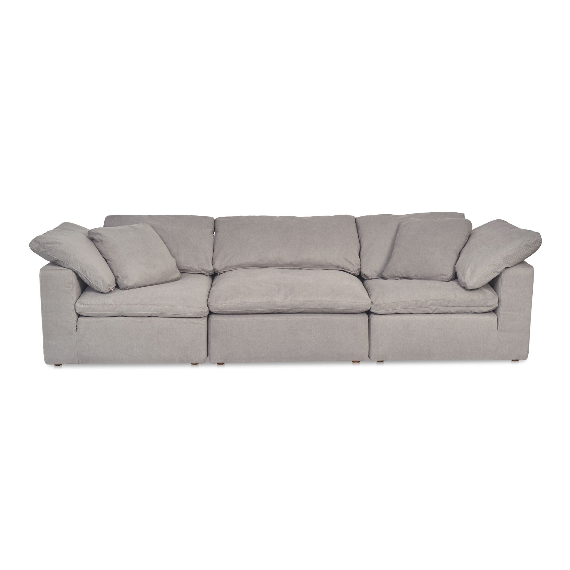 Clay - Modular Sofa Performance Fabric - Light Grey