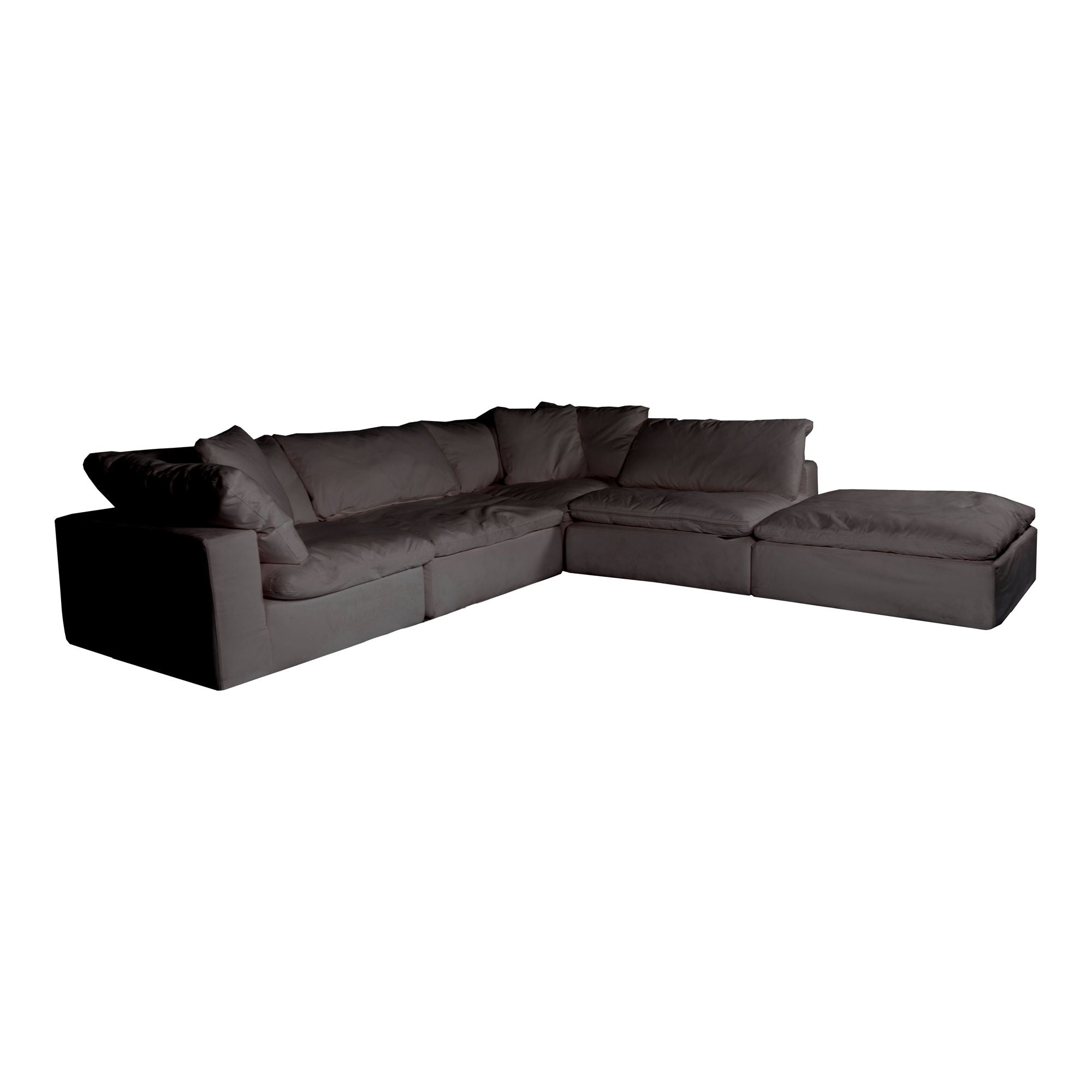 Clay - Livesmart Fabric Dream Modular Sectional - Light Gray