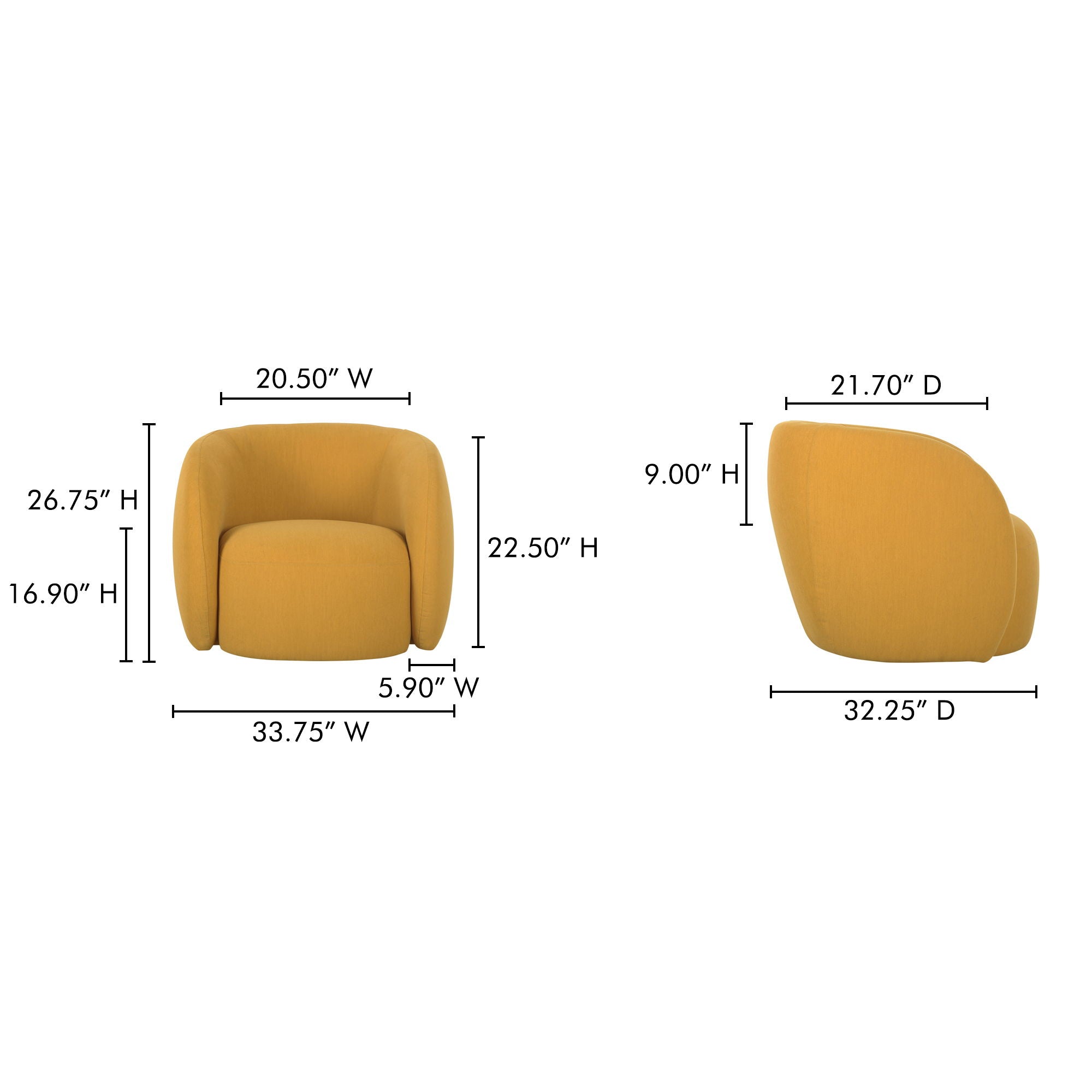 Rae - Outdoor Accent Chair - Orange