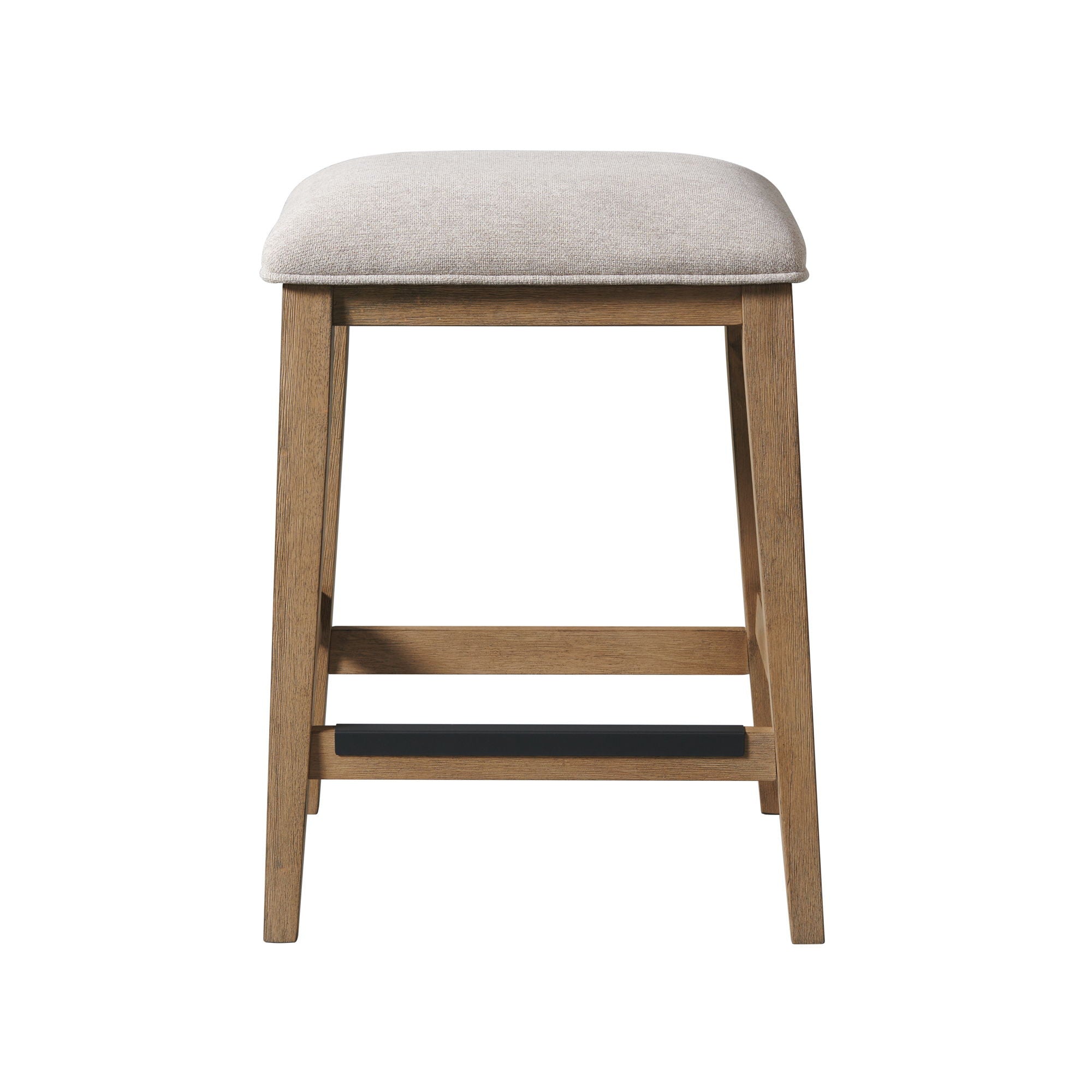 Landmark - Backless Stool - Weathered Oak