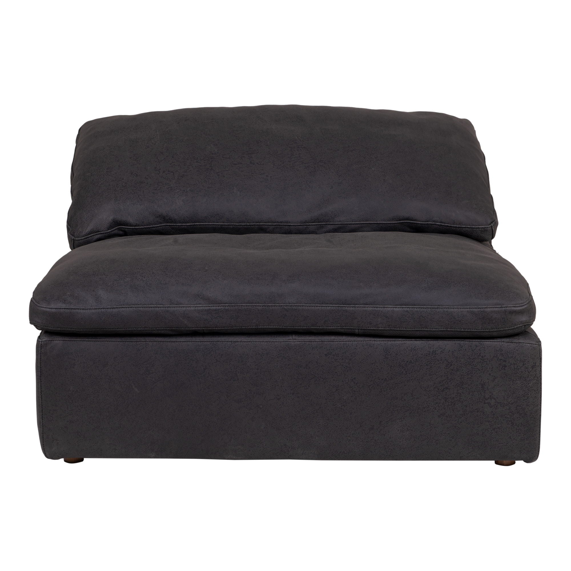 Clay - Nubuck Leather Slipper Chair - Black