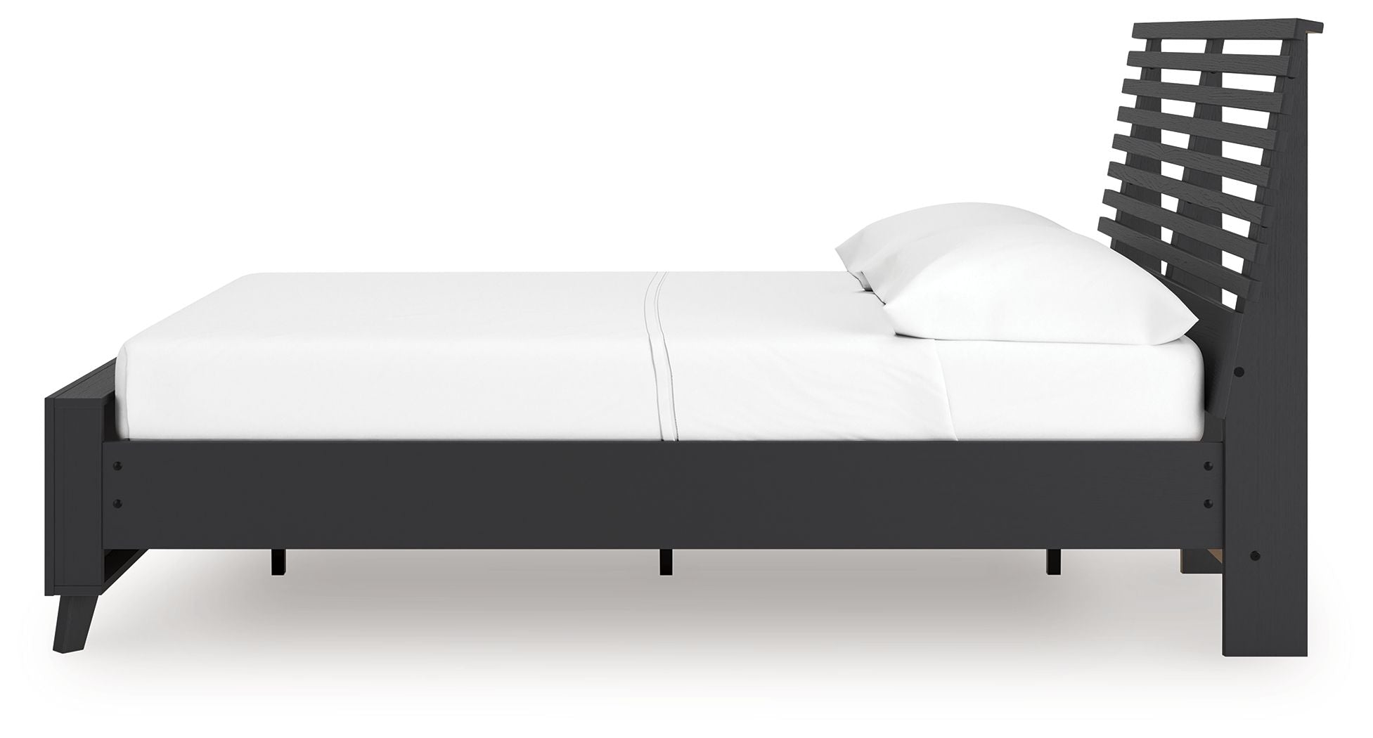 Danziar - Full Slat Panel Bed - Black