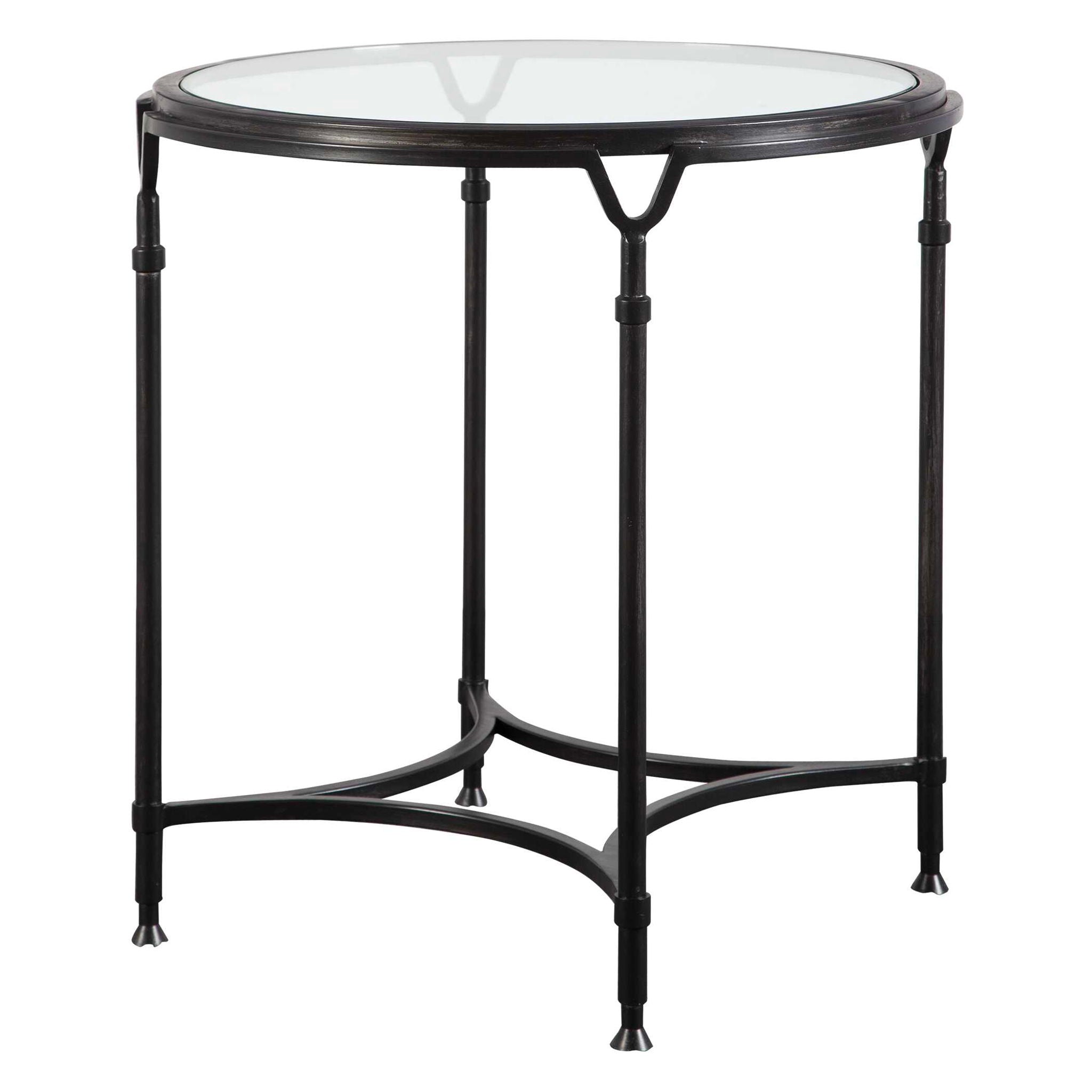 Samson - Glass Side Table - Black