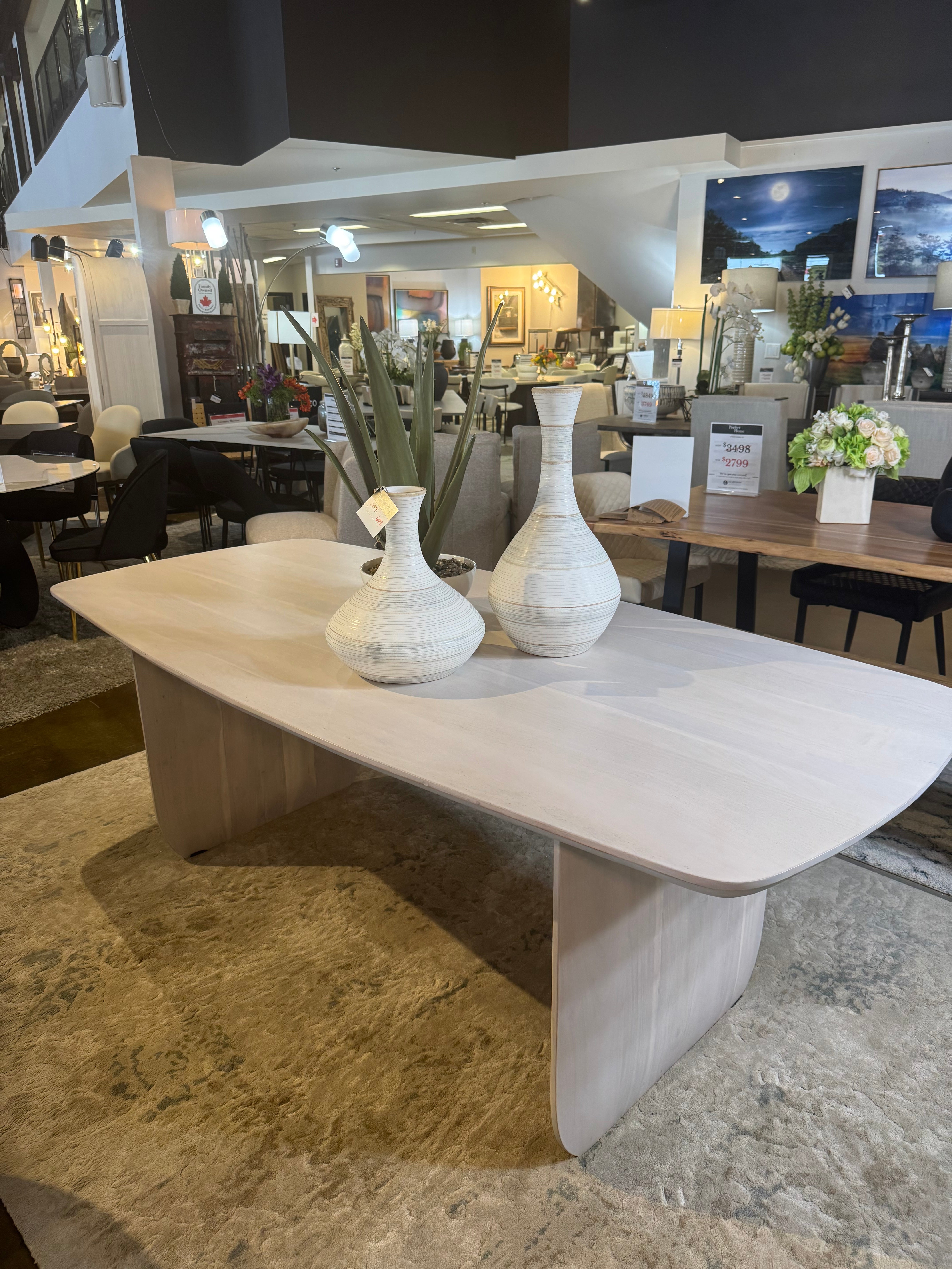 Whitewash Dining Table