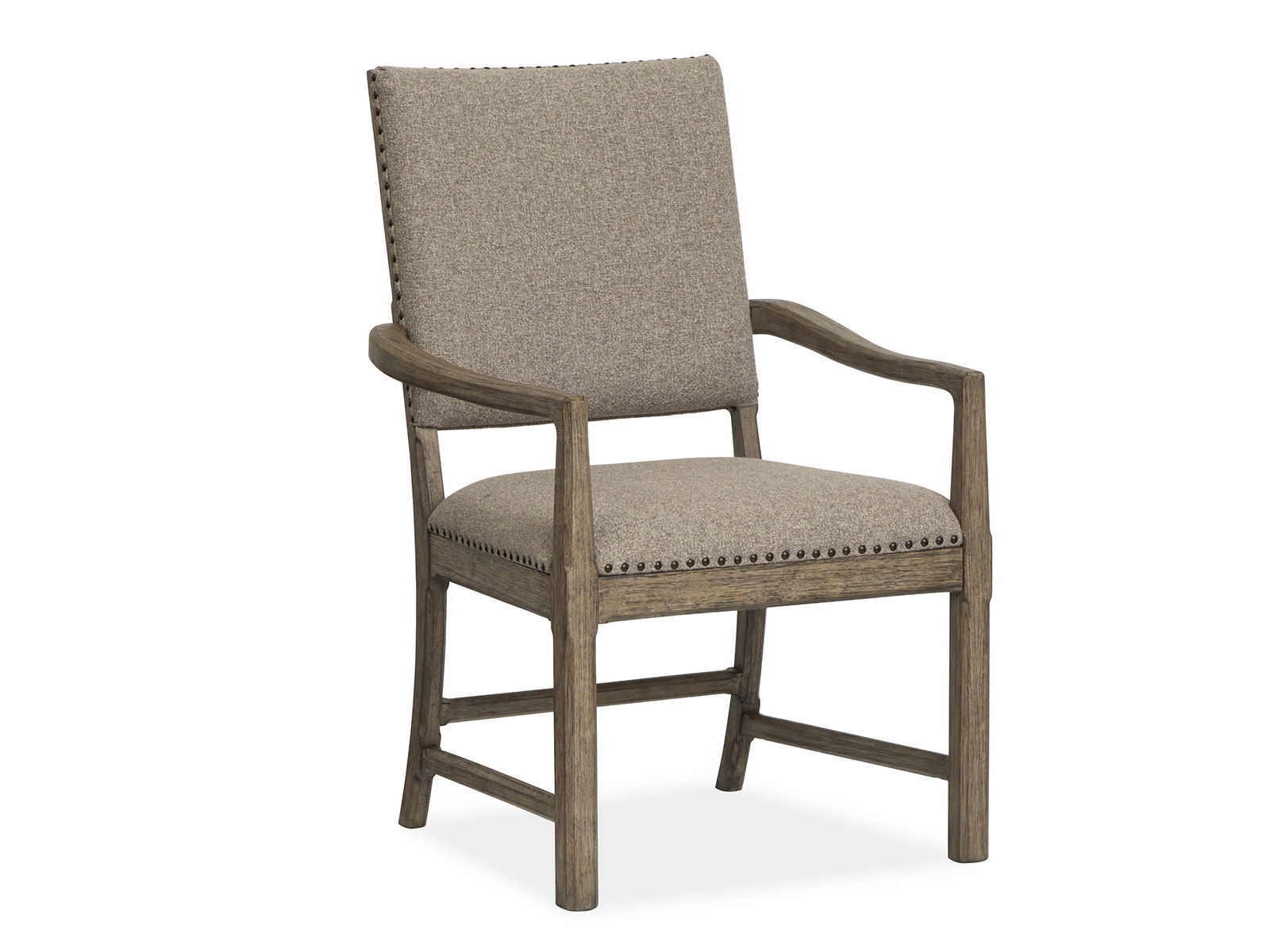 Claremont - Upholstered Arm Chair (Set of 2) - Smokey Taupe