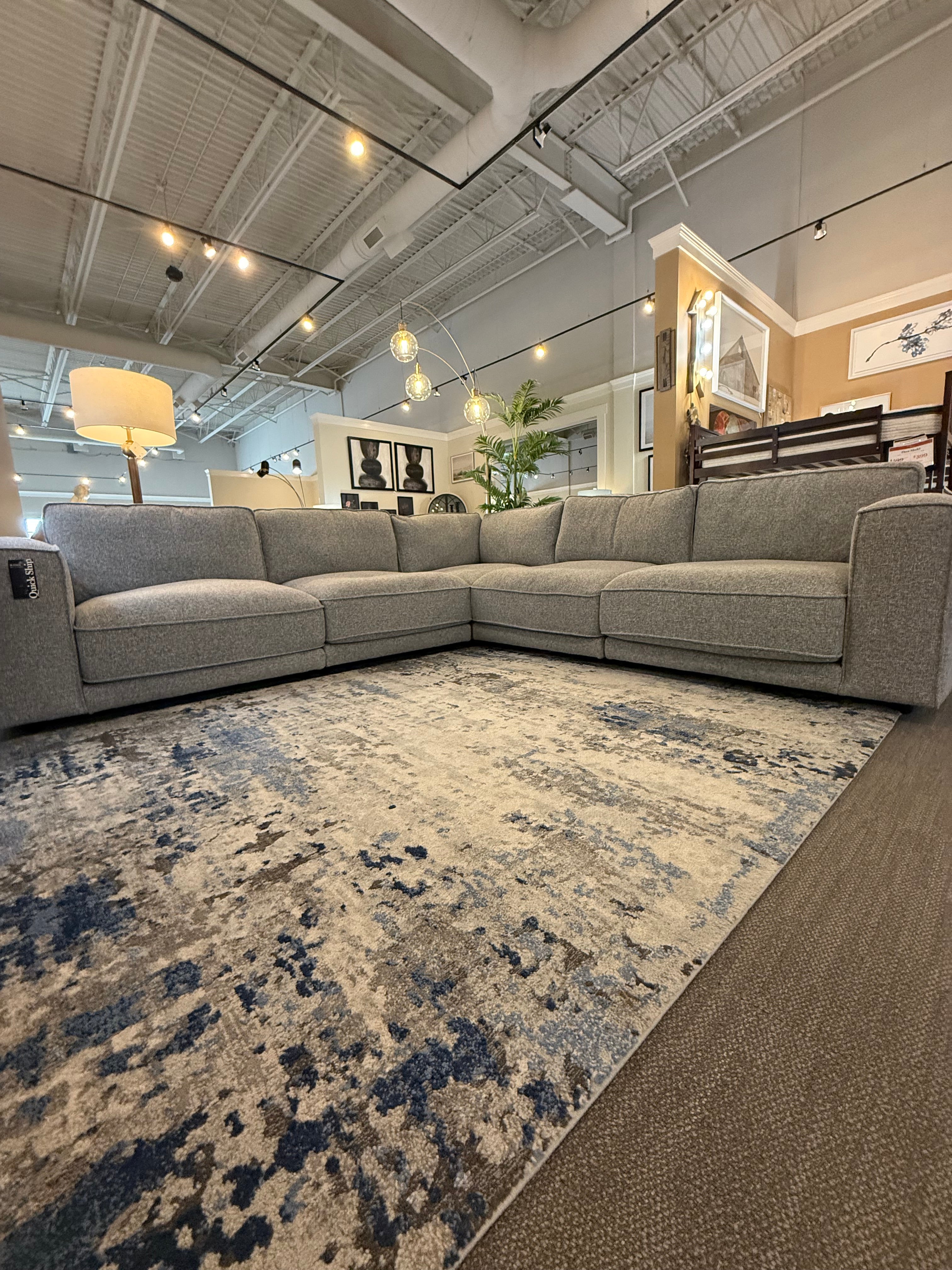 Kipper Nathan Grey Sectional 5pc