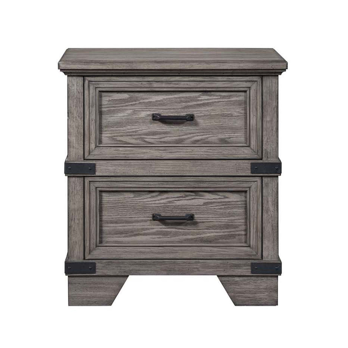 Forge - Nightstand - Brushed Steel