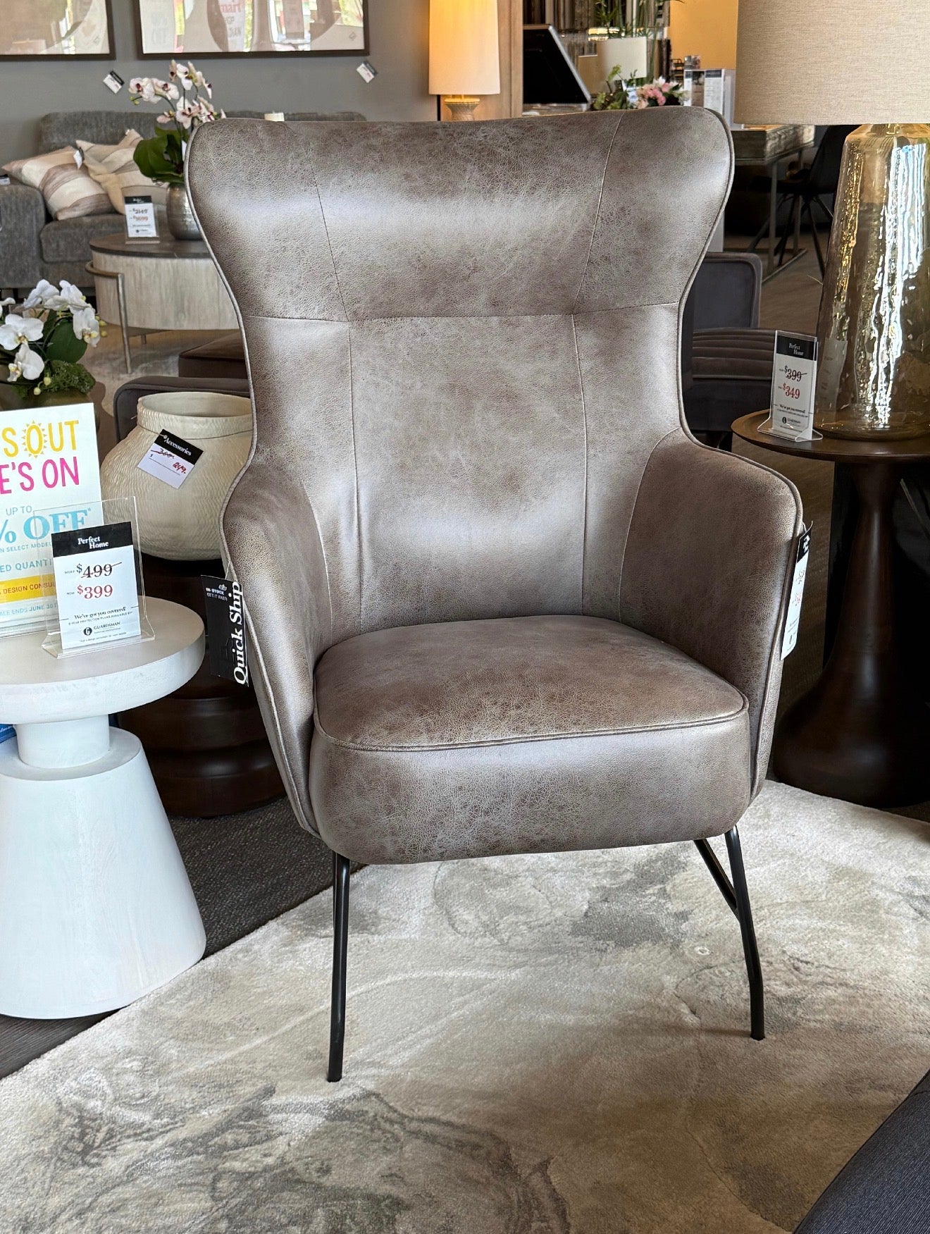 370 Accent Chair - Grey
