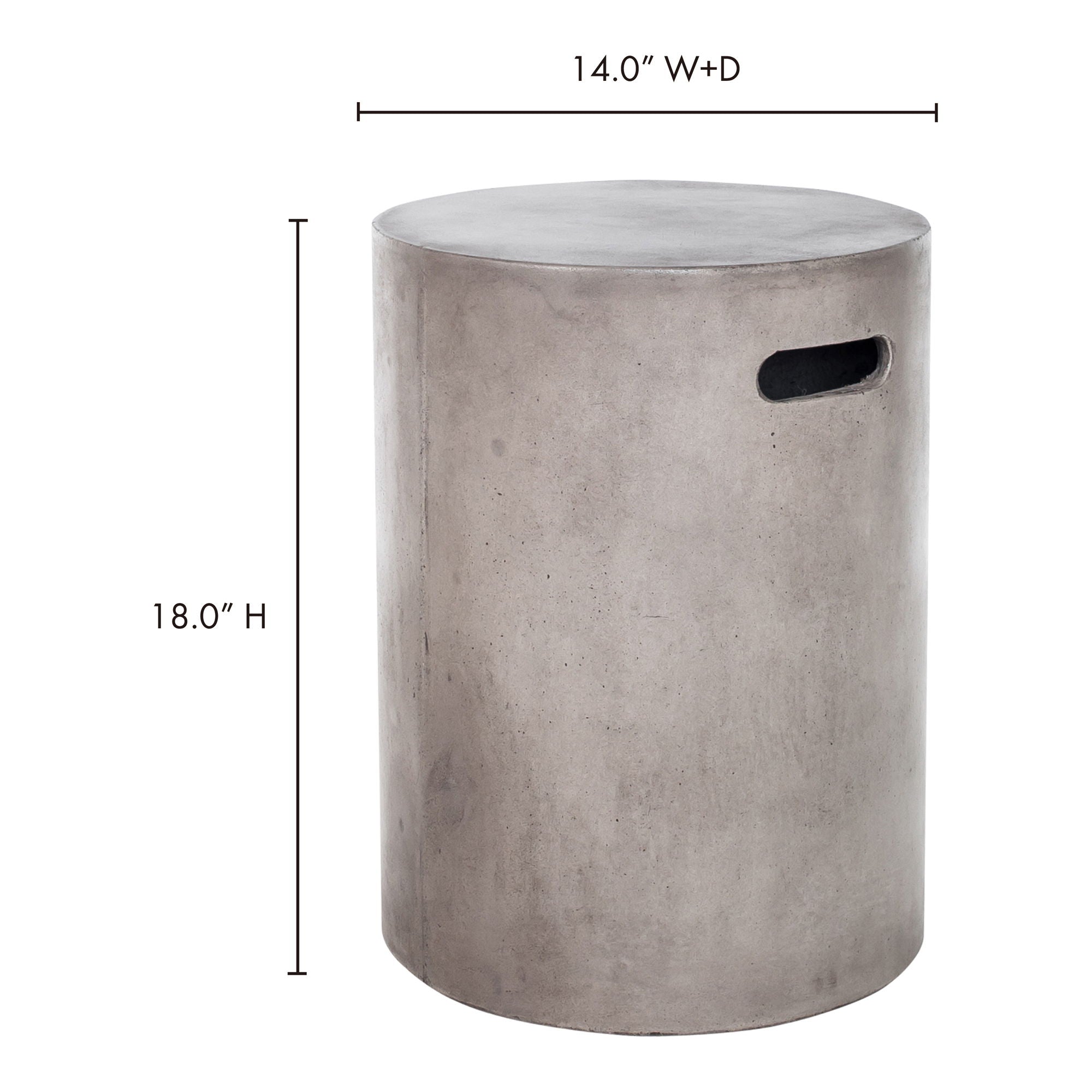 Cato - Outdoor Stool - Gray