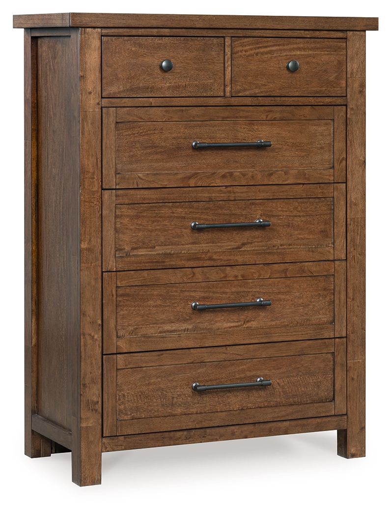 Kristiland - Six Drawer Chest - Warm Brown