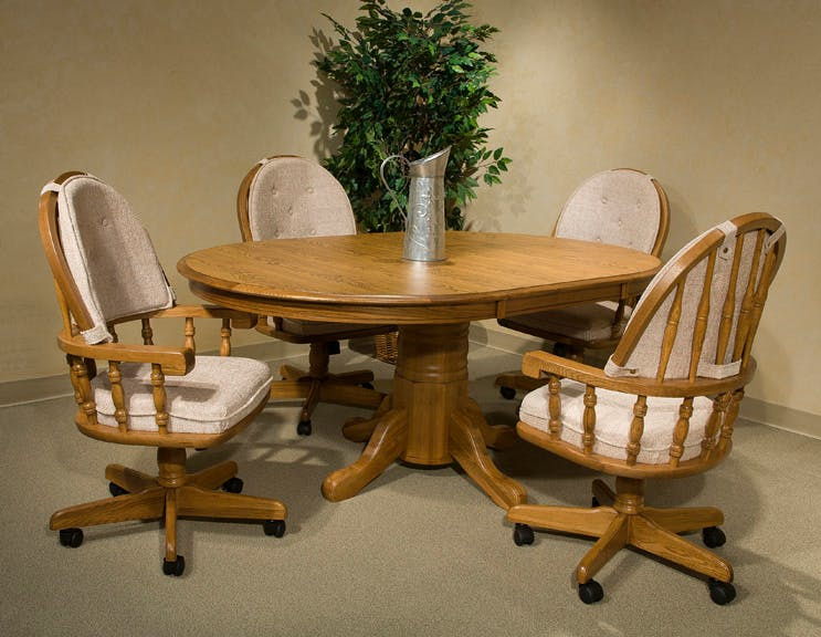 Classic Oak - Curved Top Game Chair - Chestnut