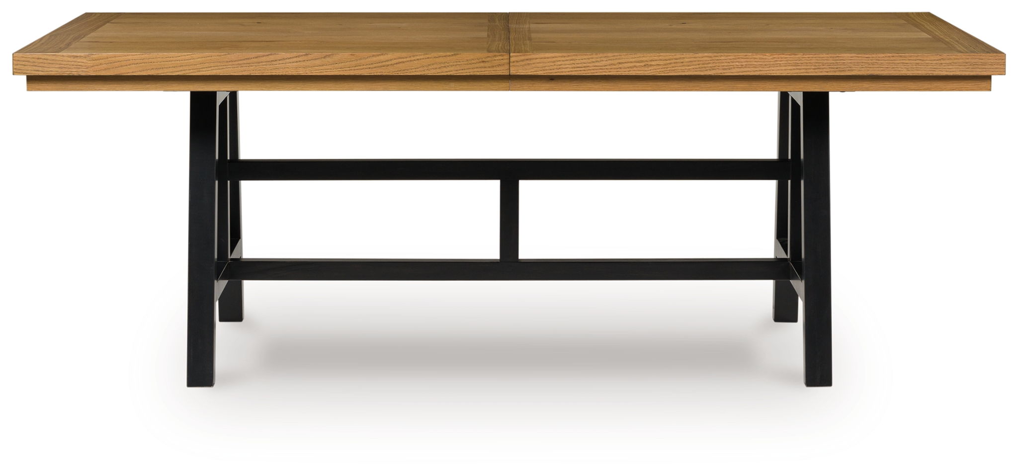 Galliden - Black / Brown - Rectangular Dining Room Extension Table