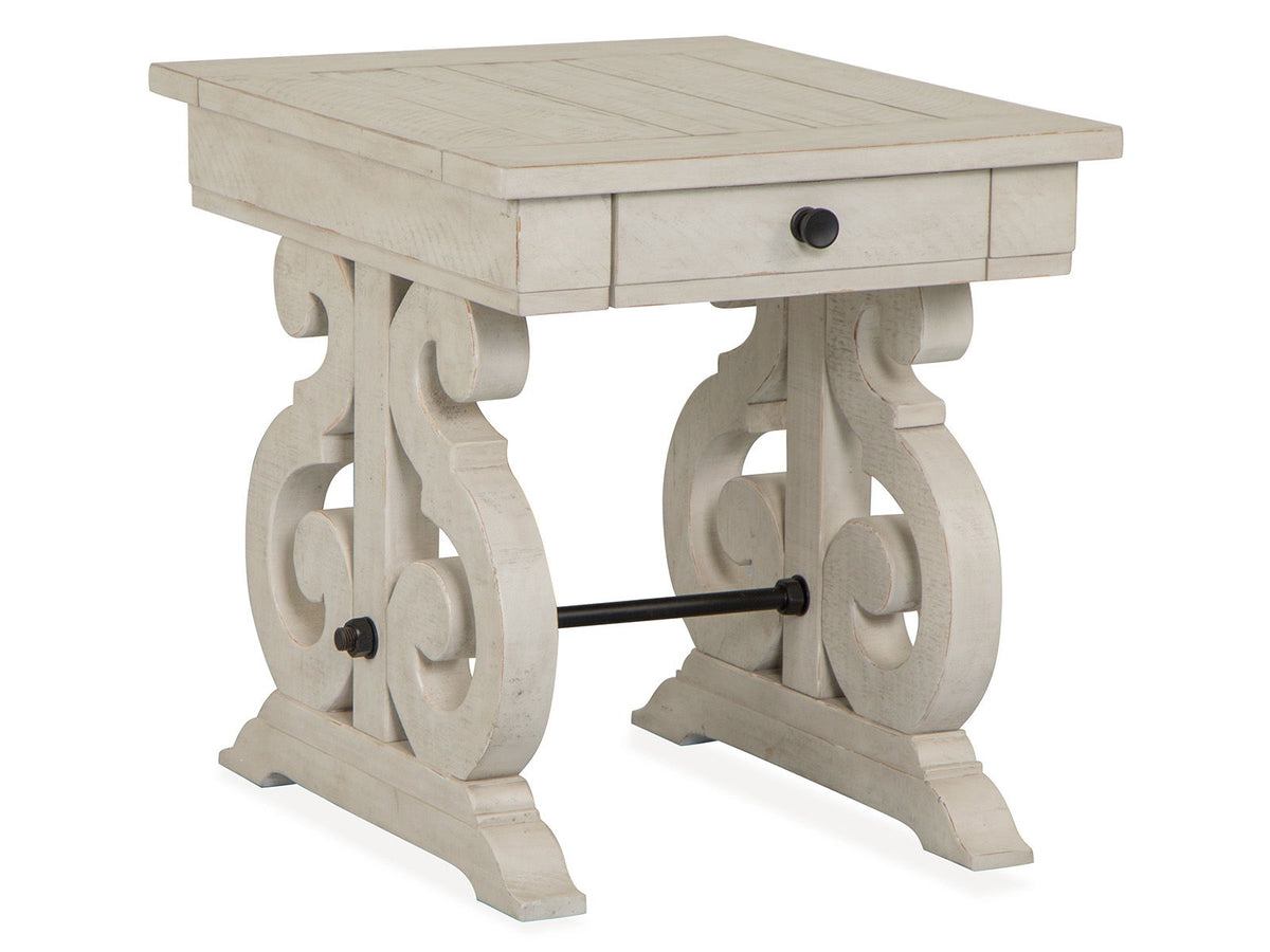 Bronwyn - Rectangular End Table - Alabaster