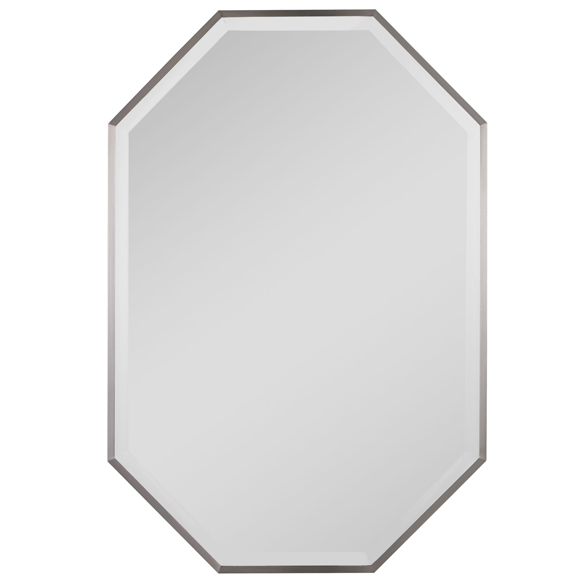 Stuartson - Octagon Vanity Mirror - Pearl Silver