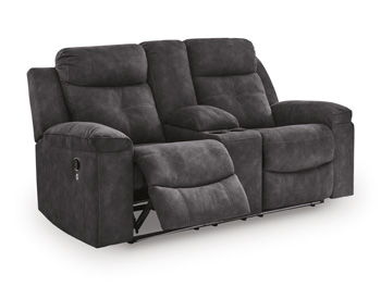 Brysonview - Double Reclining Loveseat With Console - Charcoal