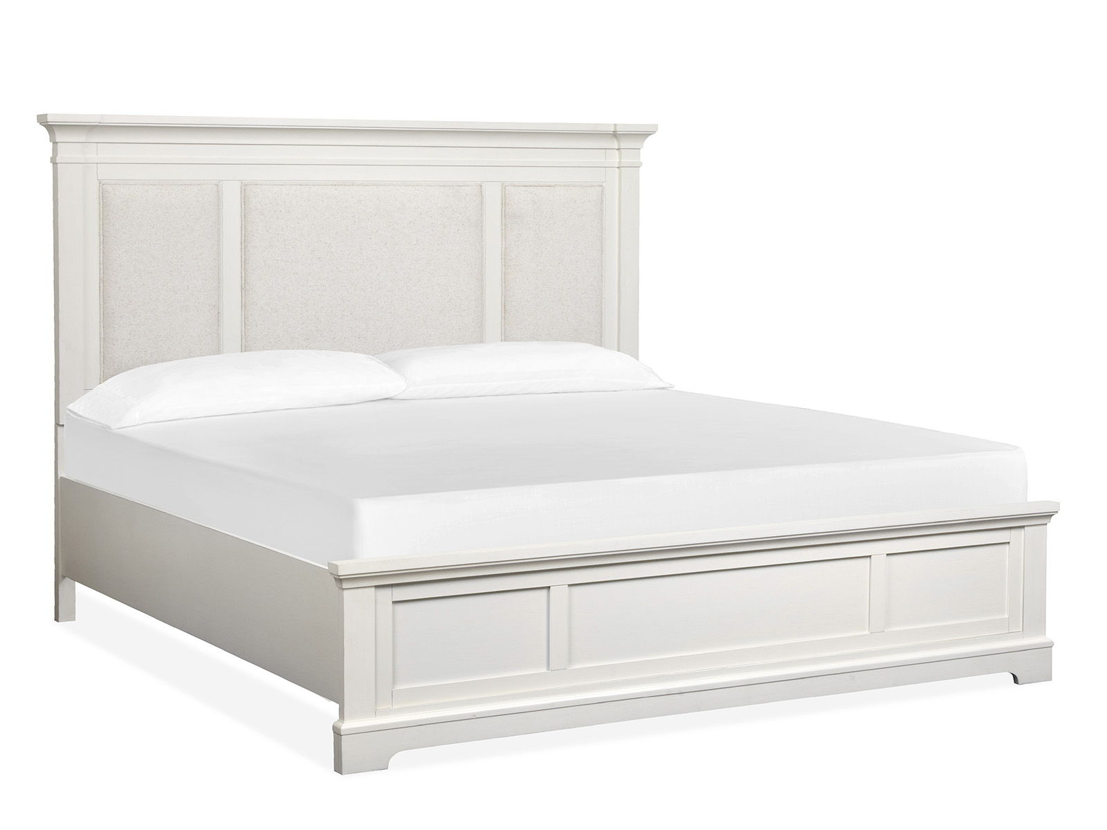 Kingston - Complete Panel Bed With Upholstered Headboard
