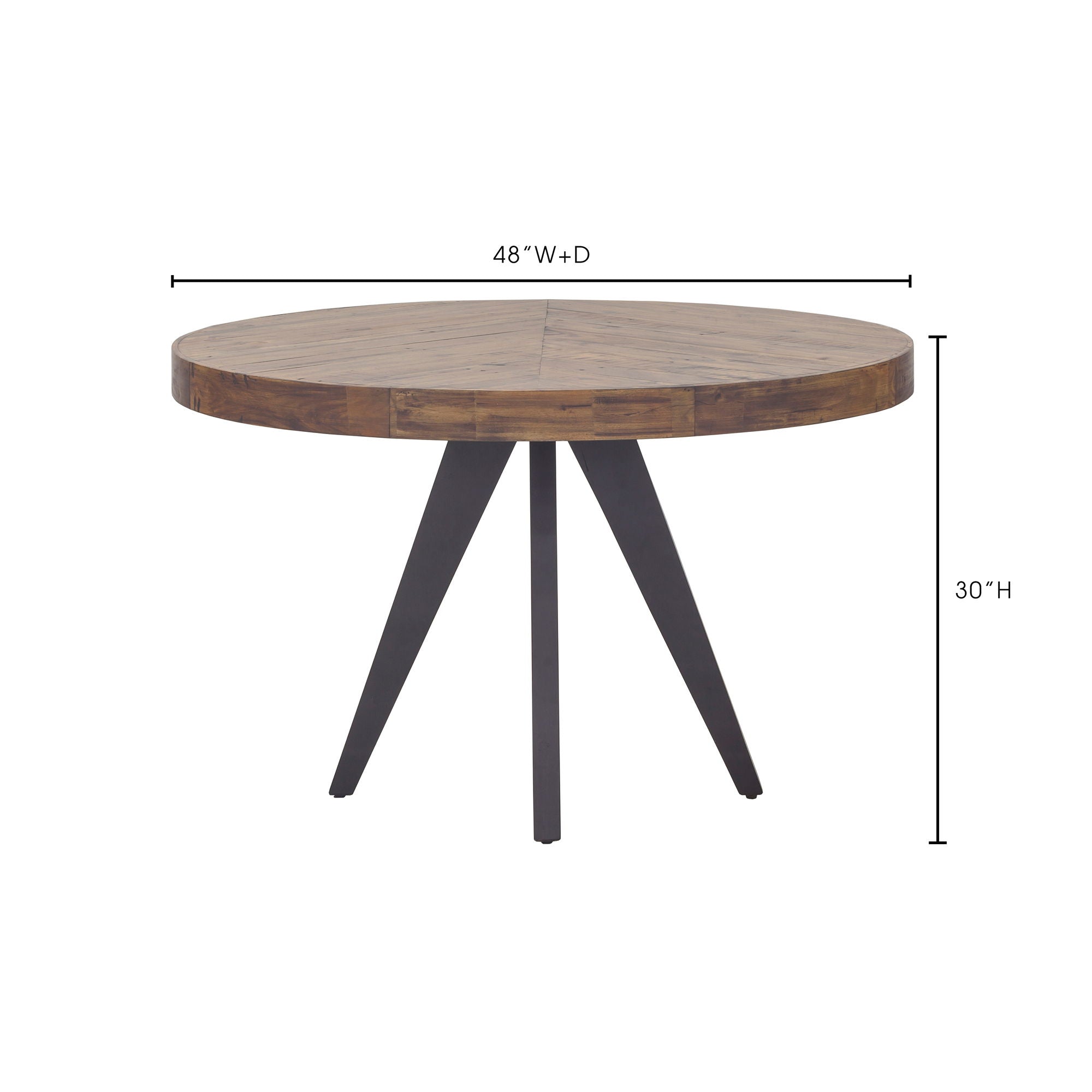Parq - Round Dining Table - Brown