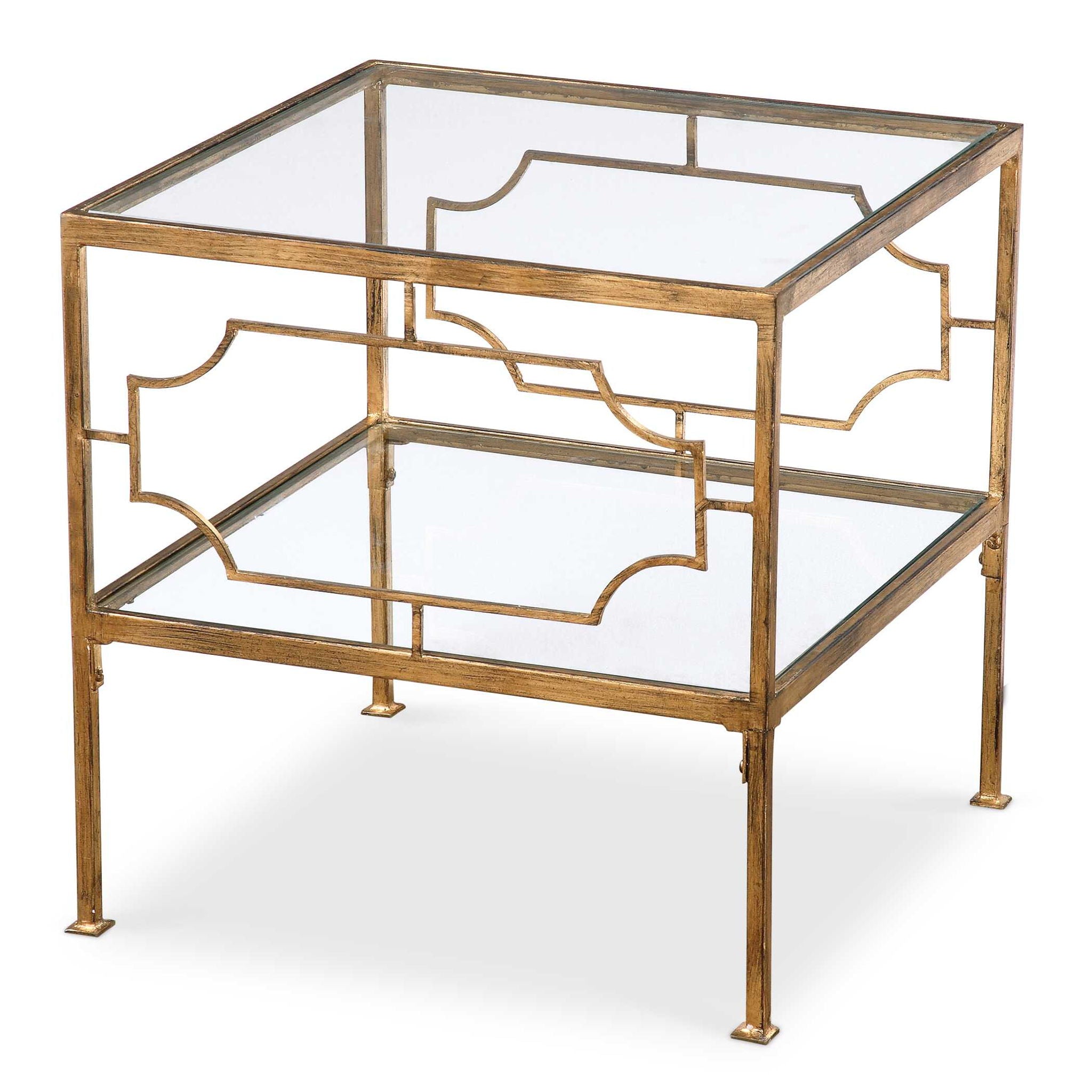 Genell - Cube Table - Gold
