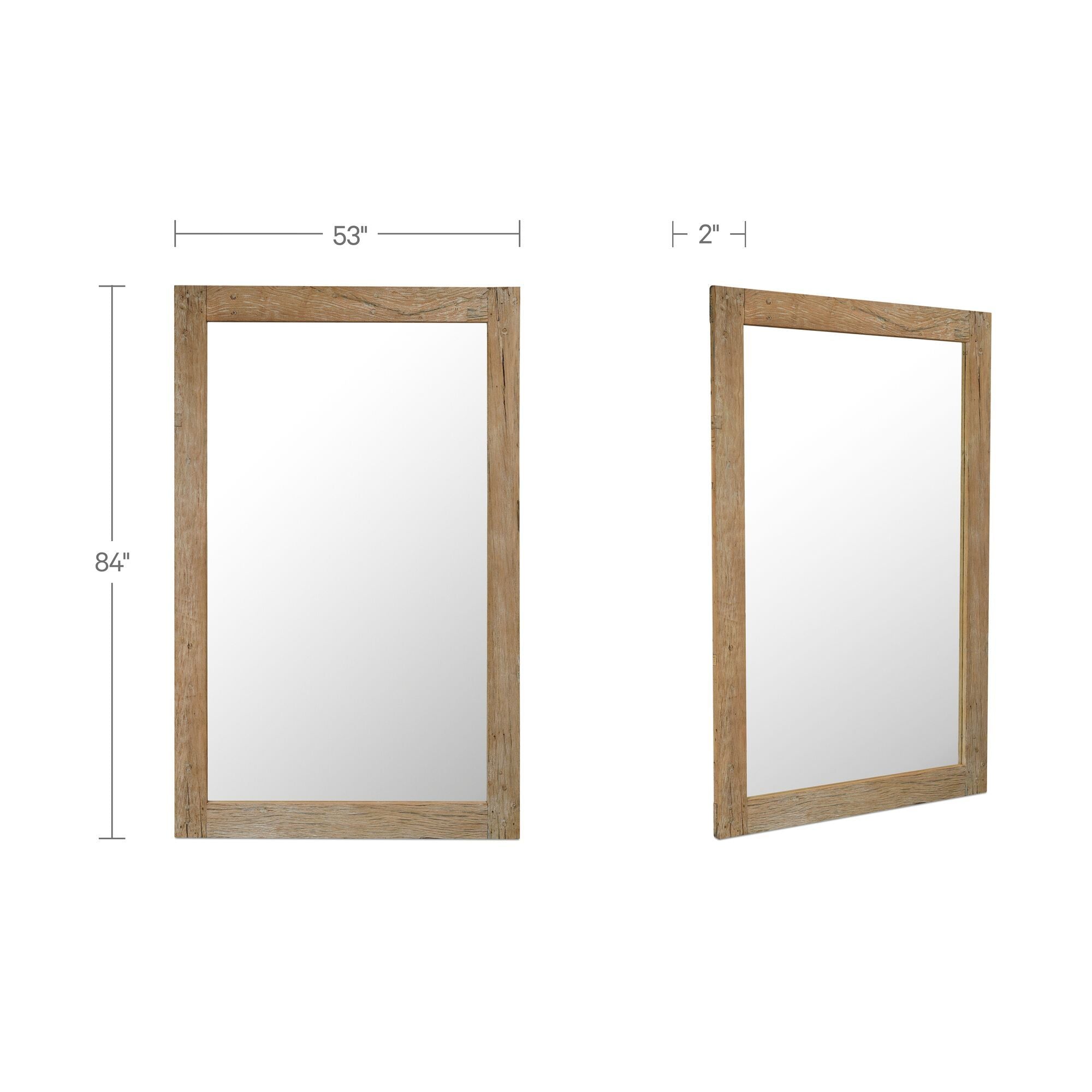 Orchard - Reclaimed Wood Floor Mirror - Natural