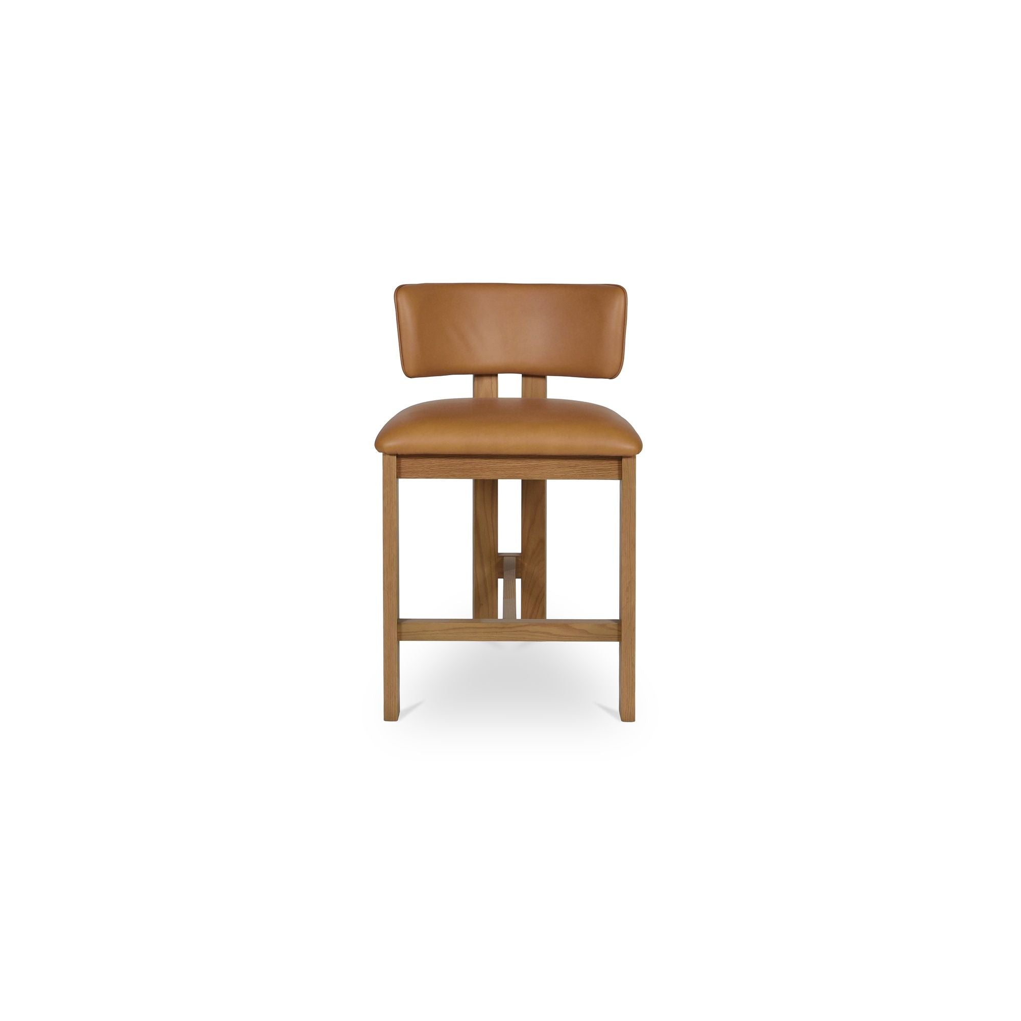 Morel - Leather Counter Stool - Brown