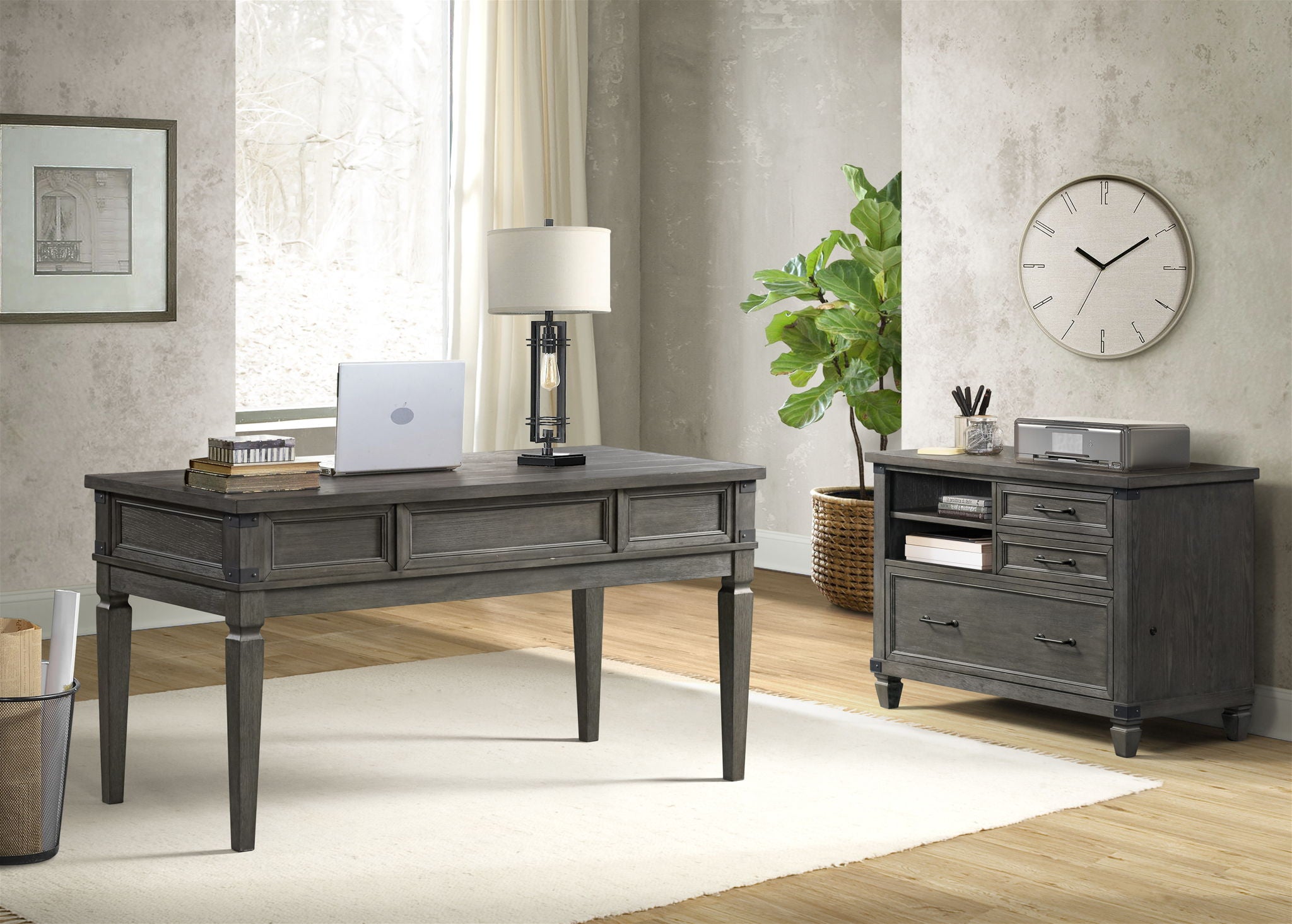 Foundry - Lateral File Cabinet - Brushed Pewter