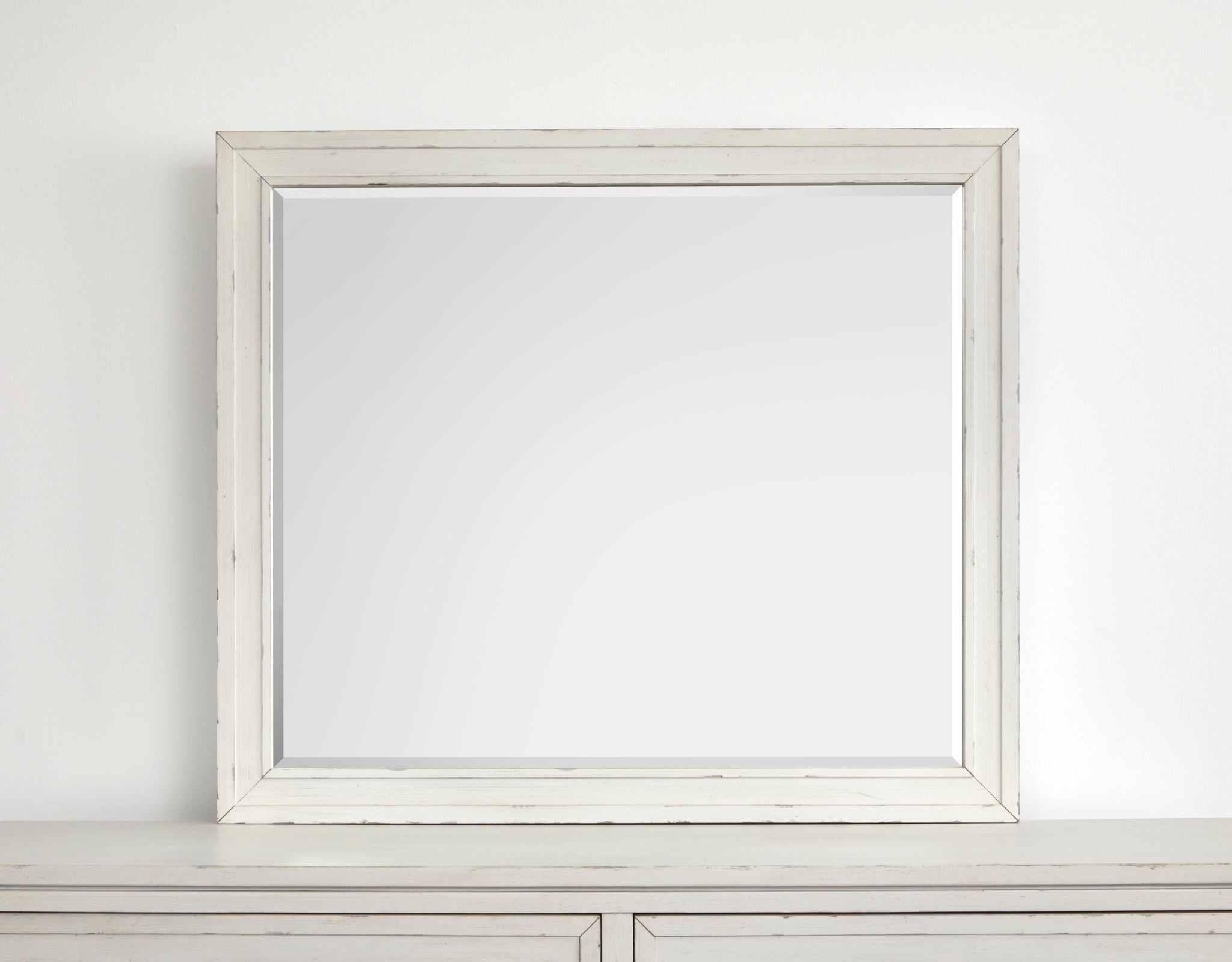 Gardenia Bay - Landscape Mirror - White