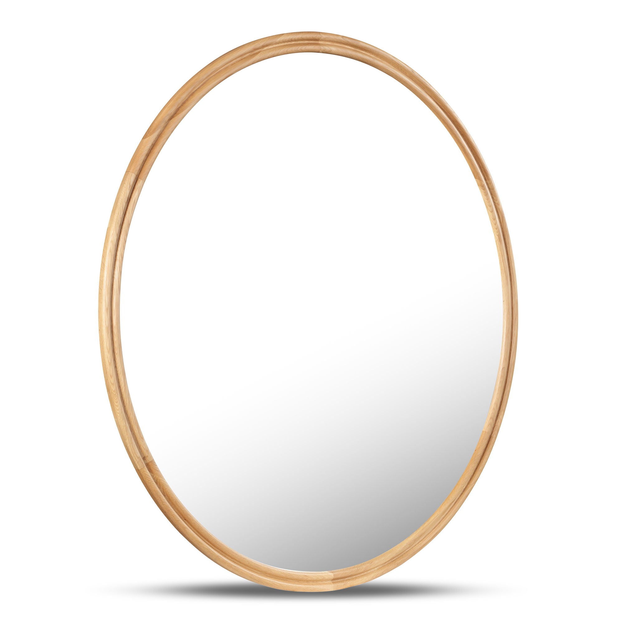 Alcott - Accent Round Mirror Small - Light Brown