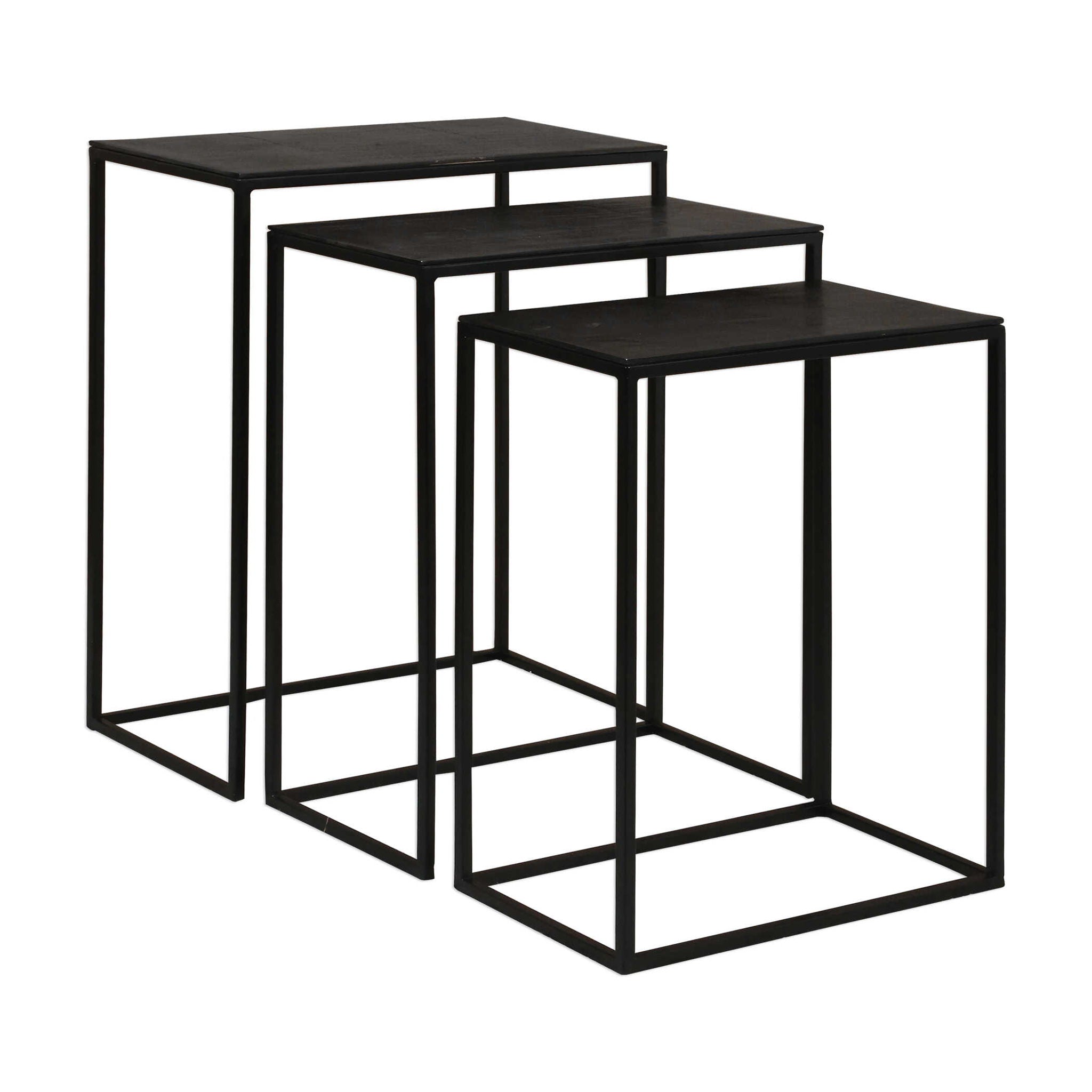 Coreene - Iron Nesting Tables (Set of 3)