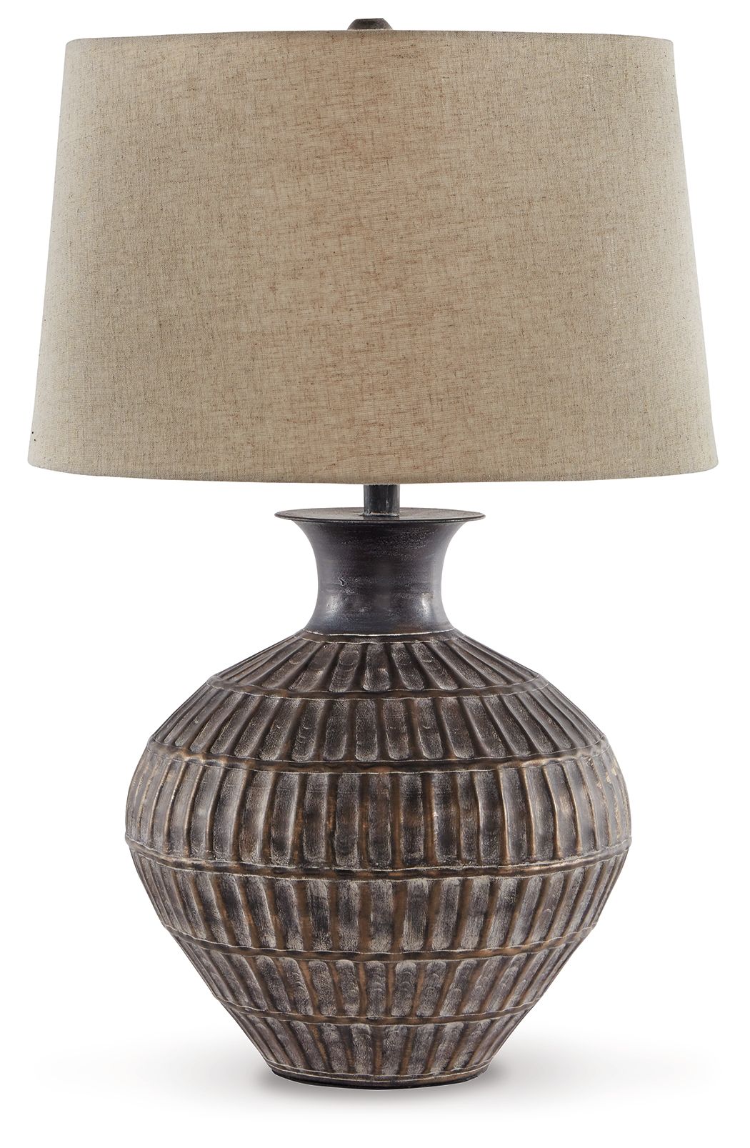 Magan - Metal Table Lamp - Antique Bronze Finish