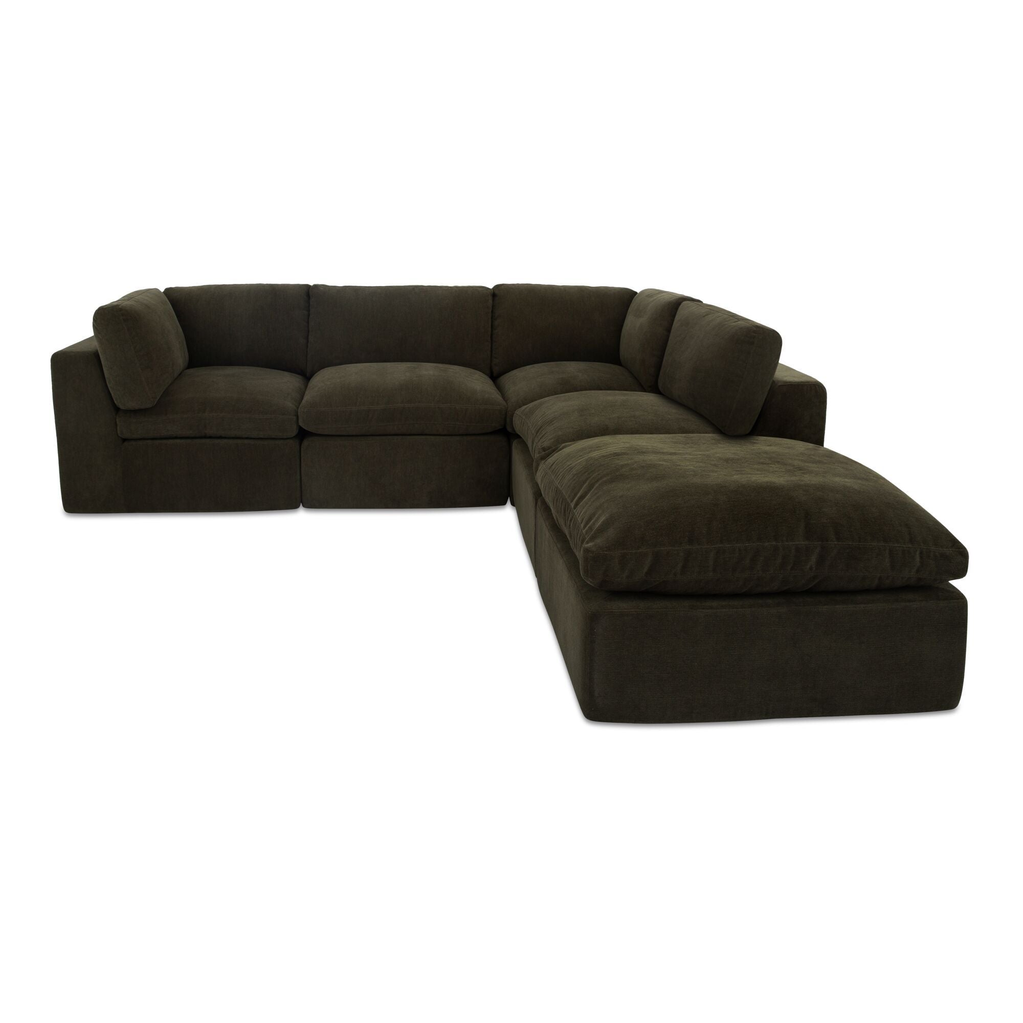 Cates - Dream Modular Sectional - Dark Green