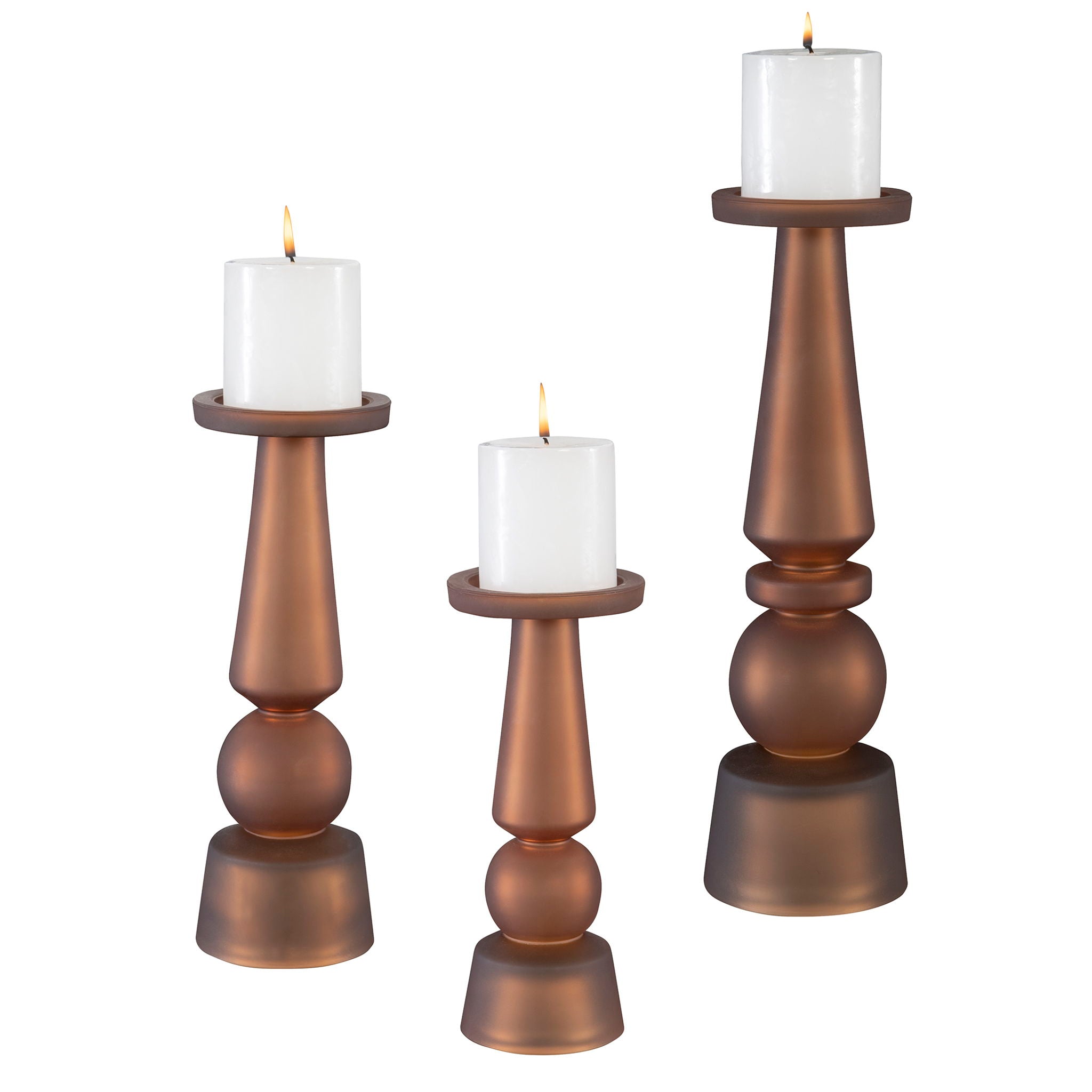 Cassiopeia - Glass Candleholders (Set of 3)